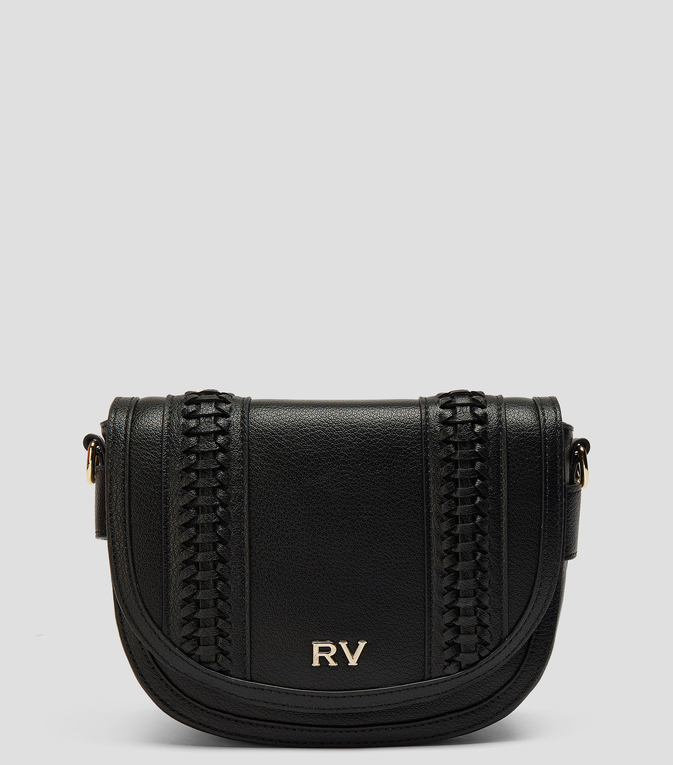 Bolso crossbody negro en piel Crafts Mujer