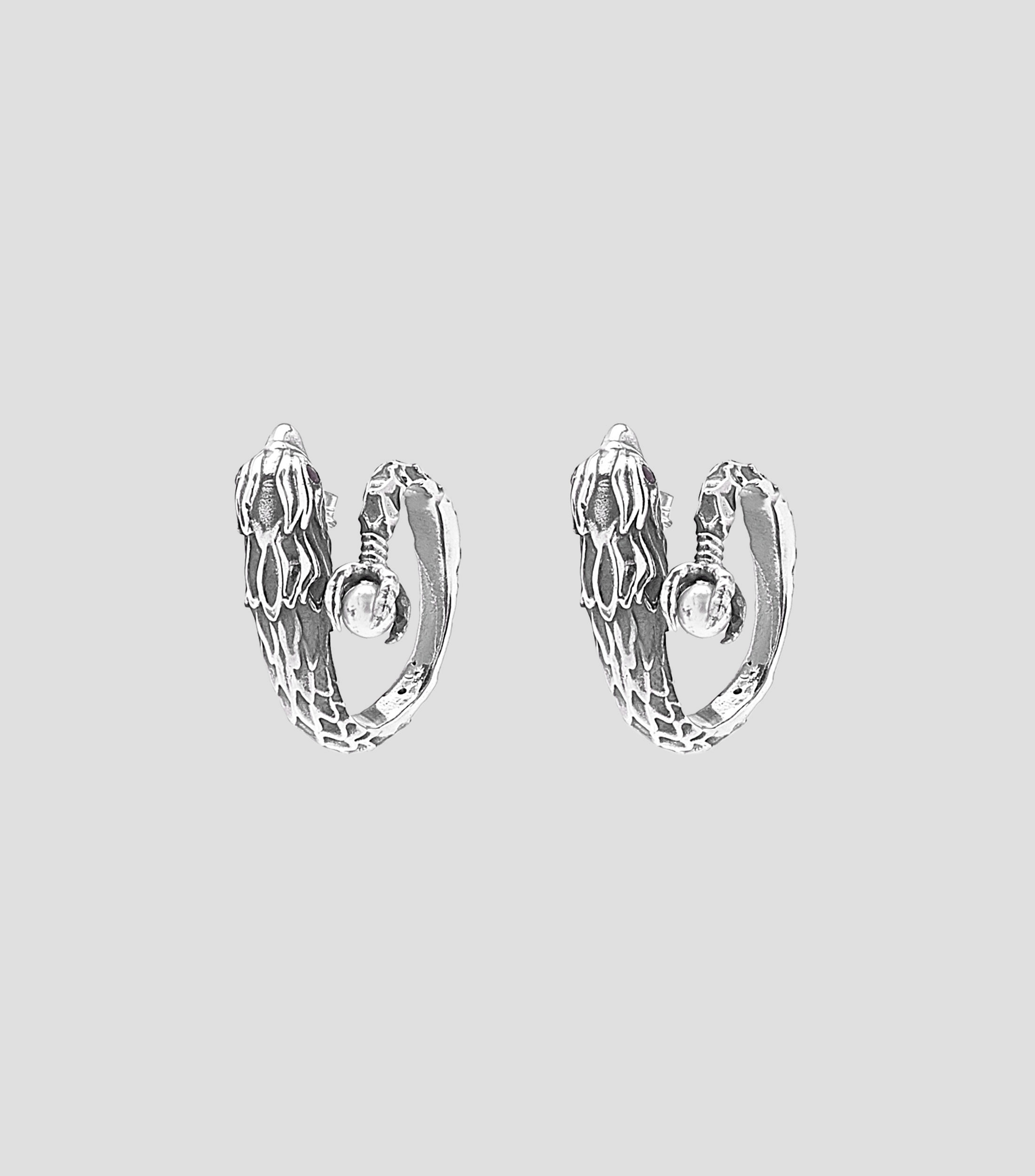 Aretes en plata con forma de aguila Mujer