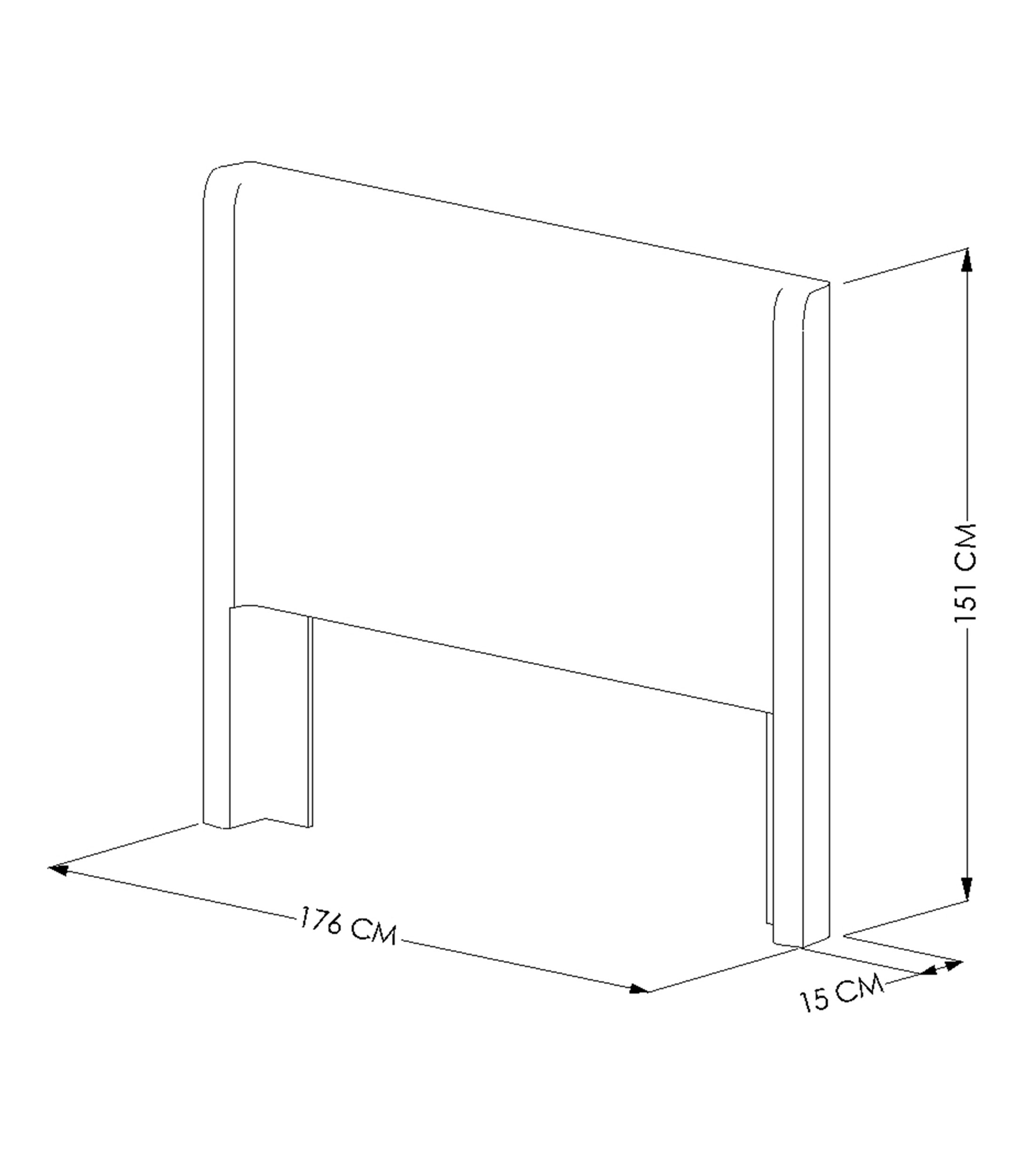 Cabecera Queen Size Bosco en Madera