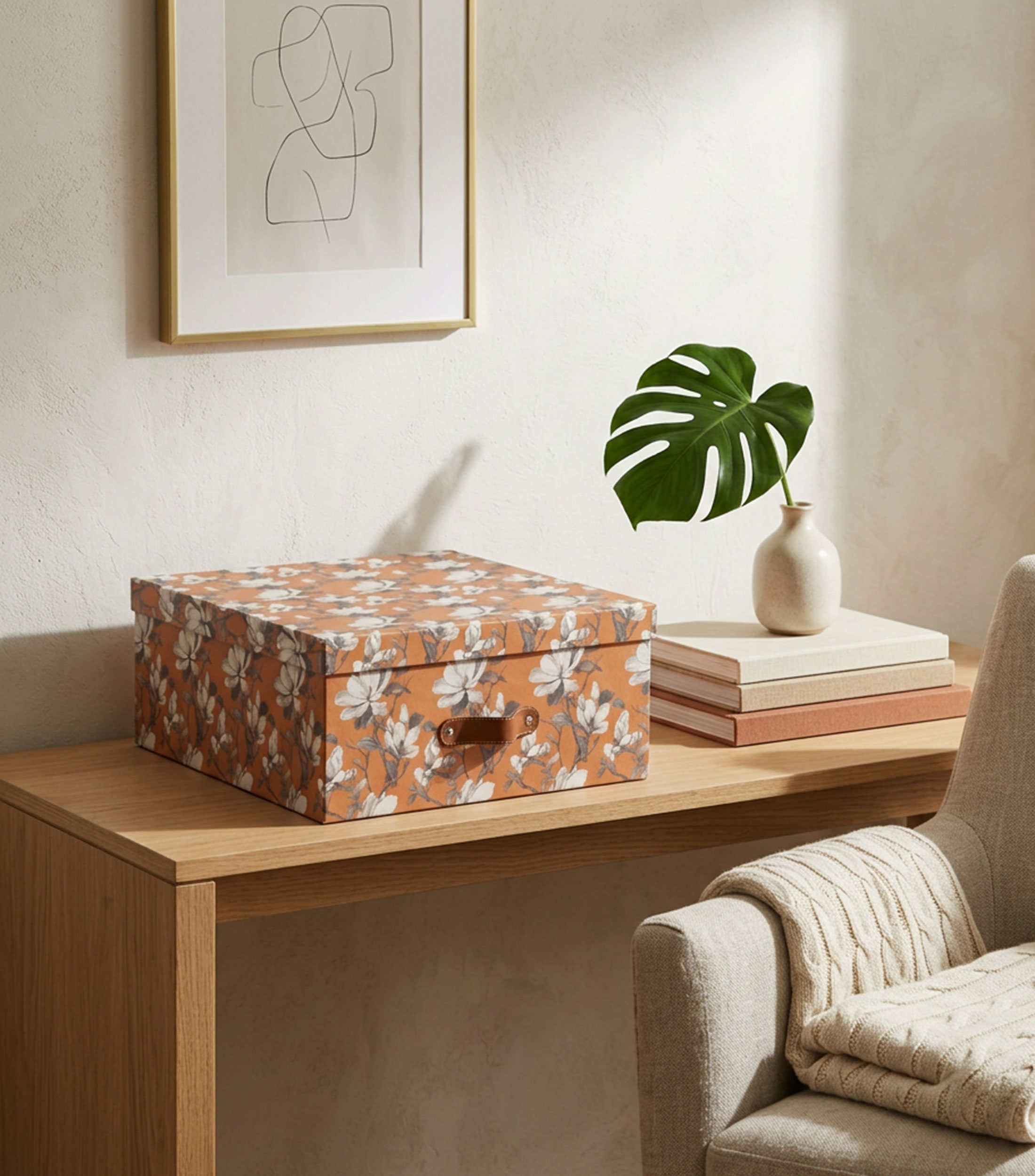 Caja decorativa Magnolia Mud