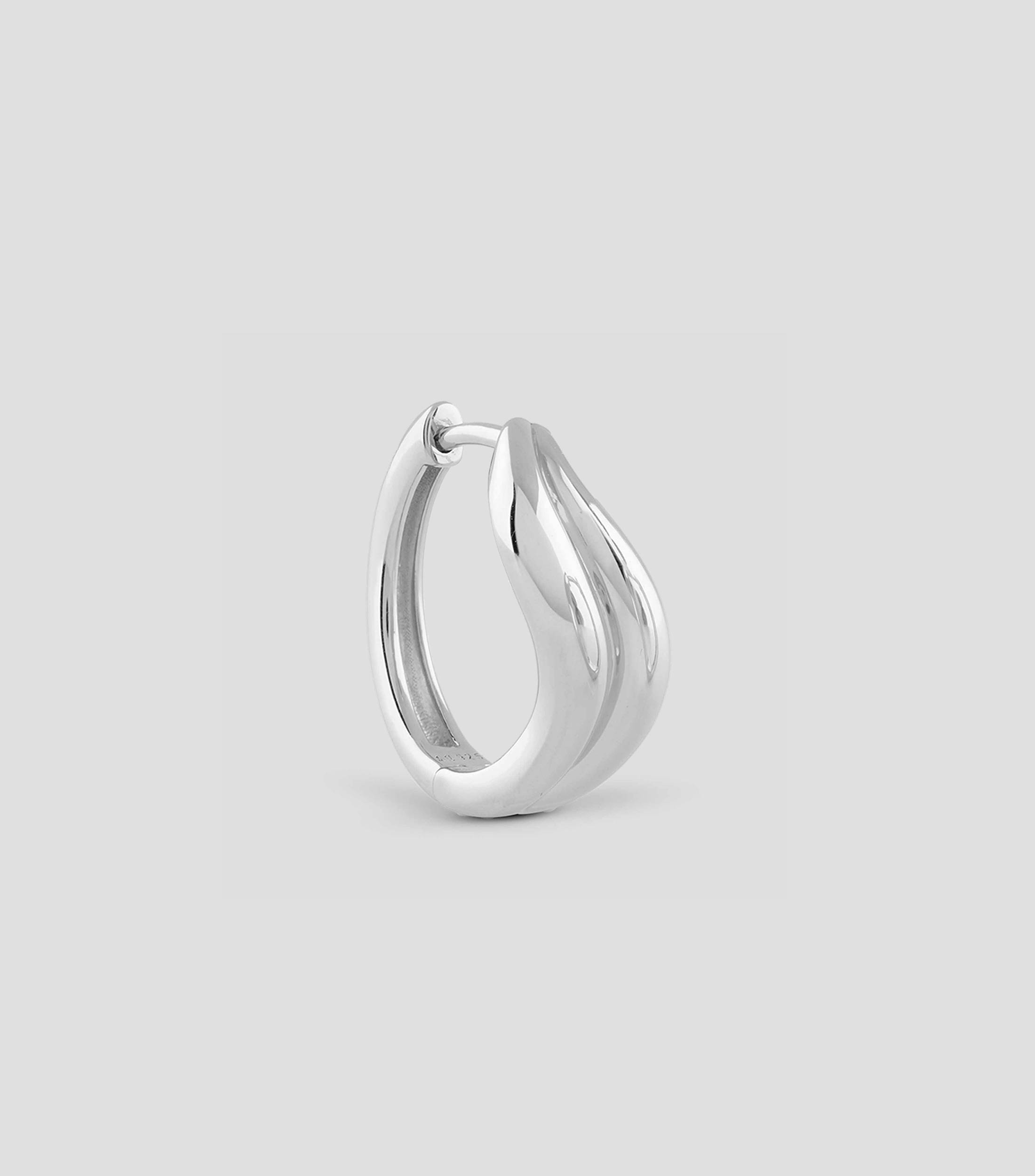 Aretes en plata .925 Silver FLUID Mujer