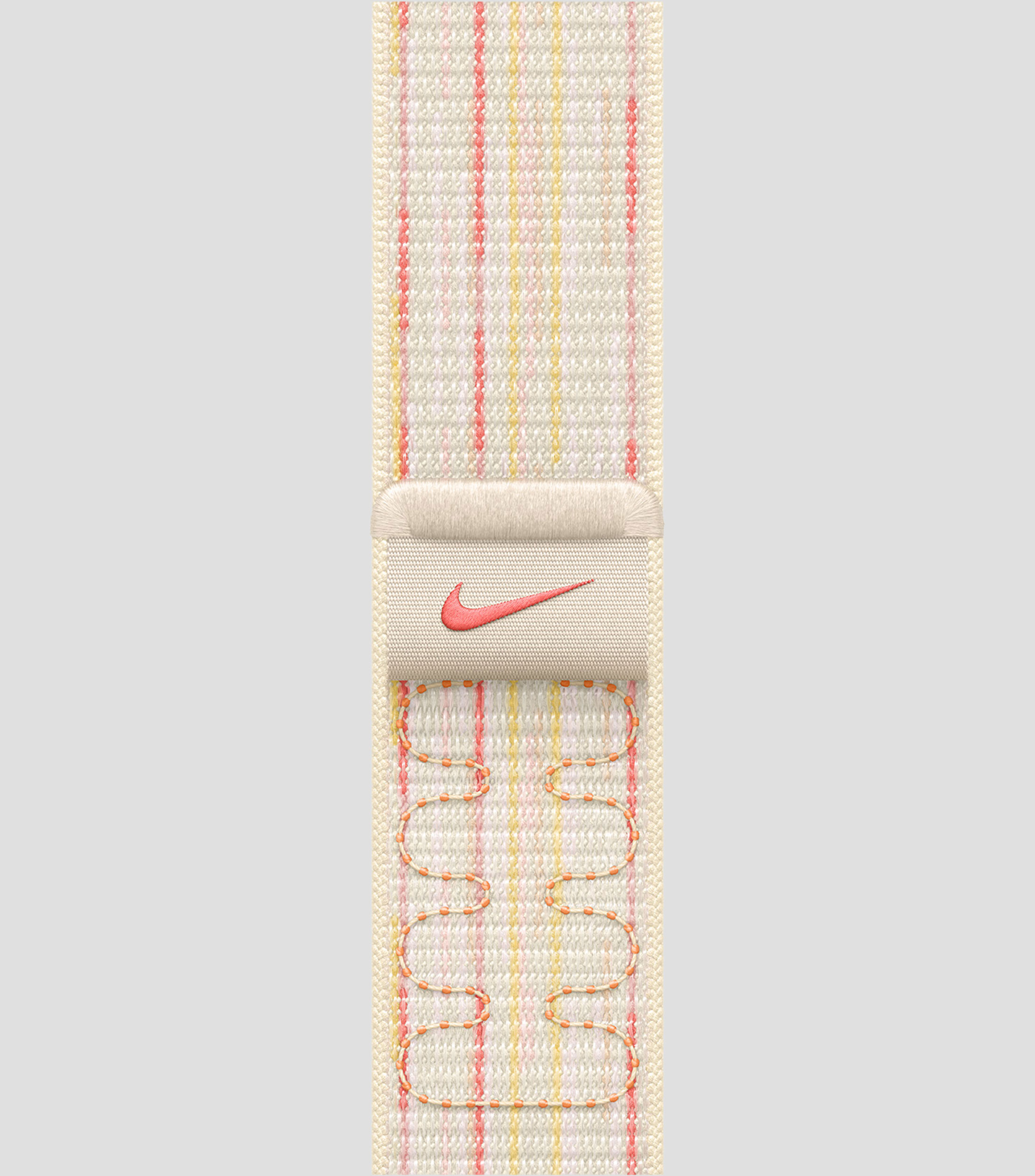 Correa loop deportiva Nike blanco estelar-rosa para caja de 46 mm