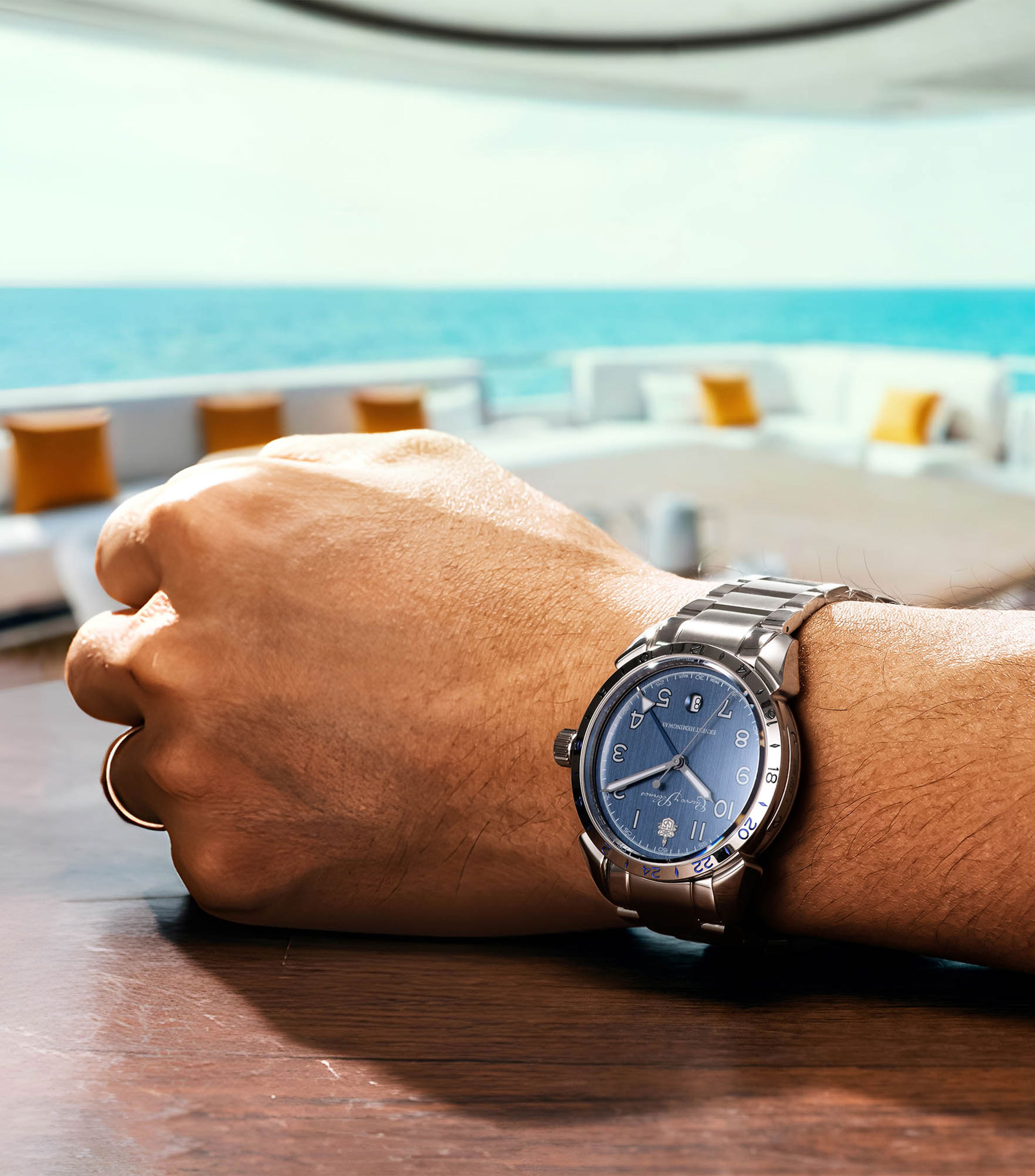 Reloj para Hombre Historiador Hemingway casual plateado