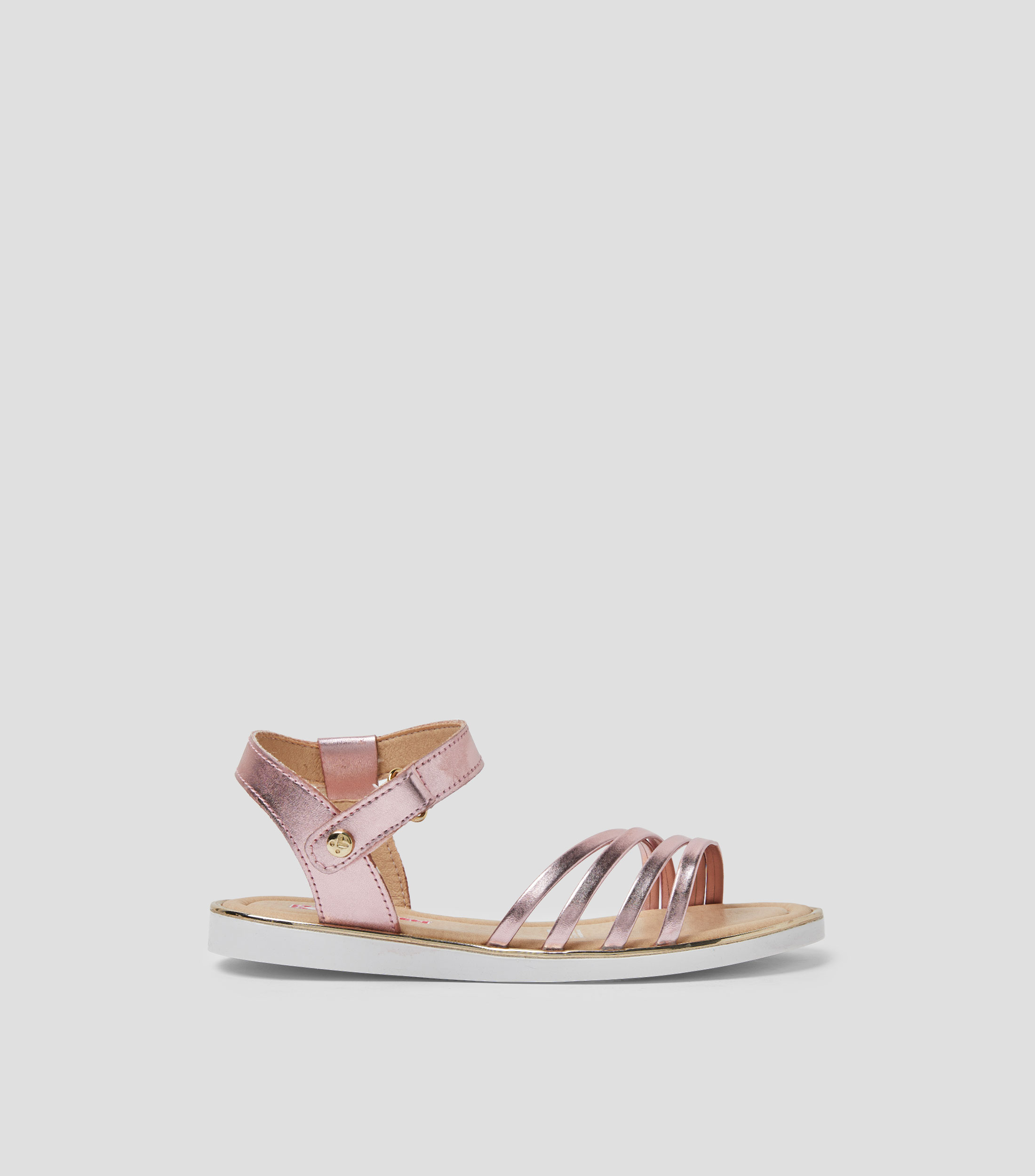 Sandalias planas con cintas Niña