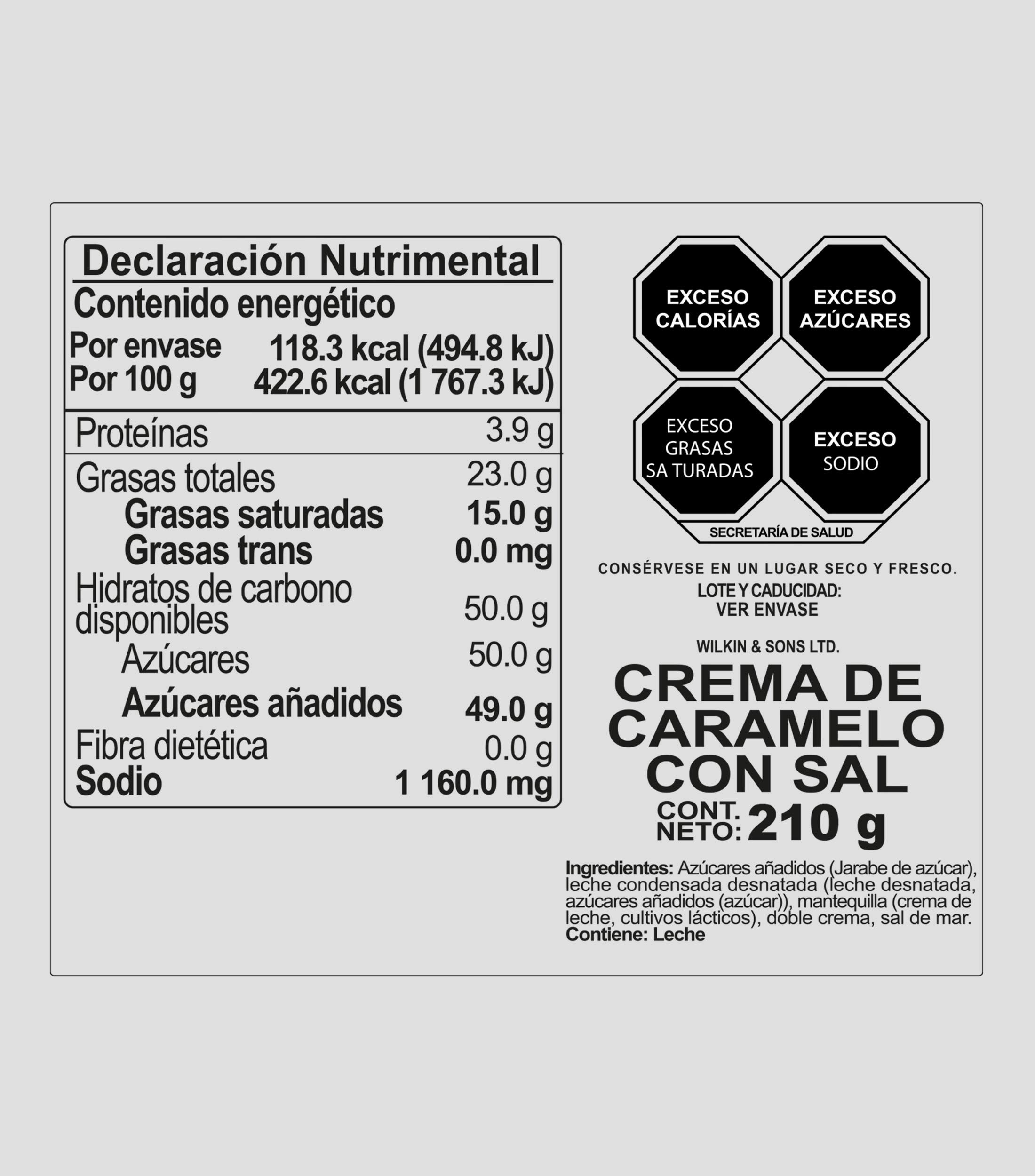Crema de Caramelo Salado 210 gr