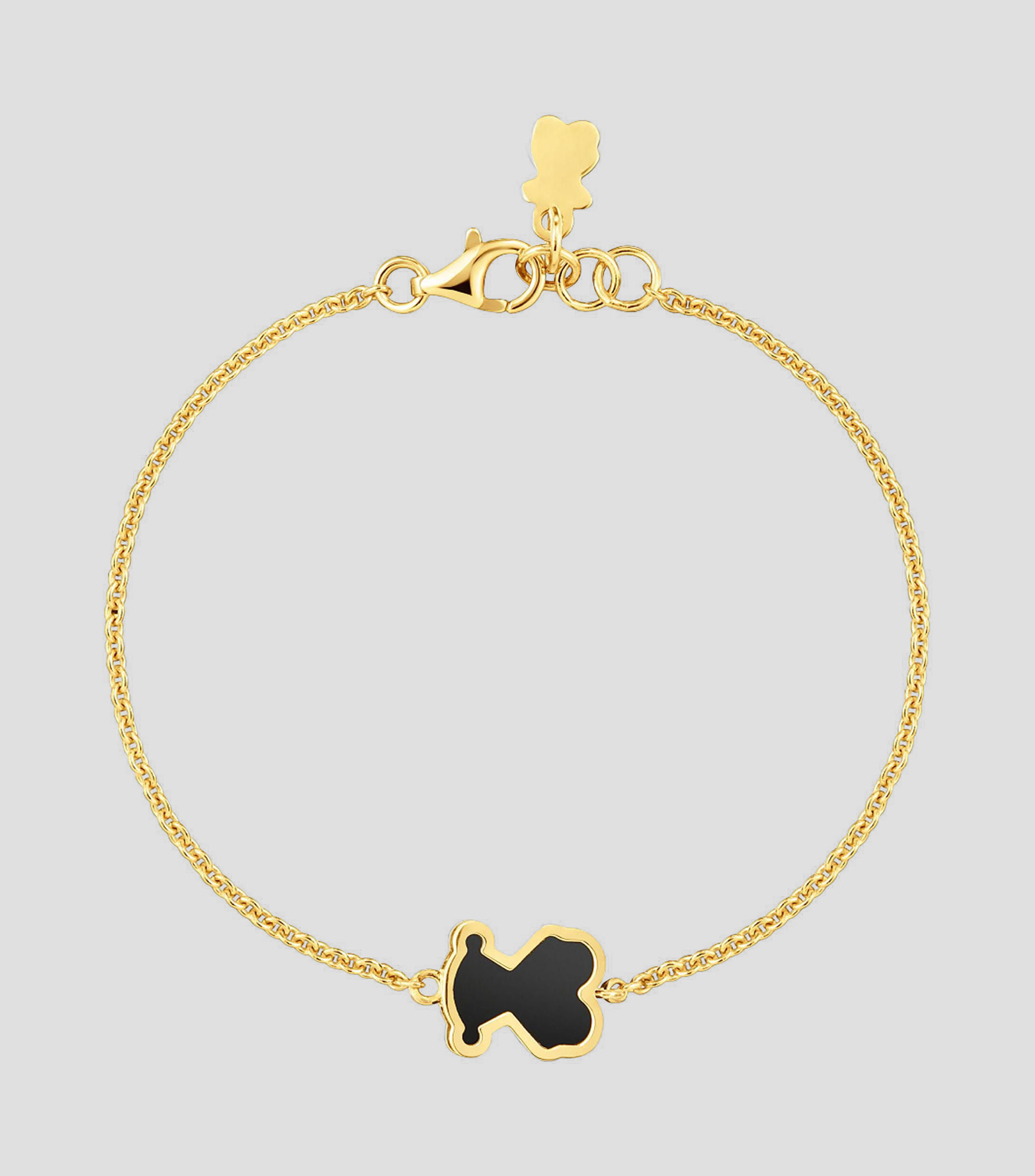 Pulsera en plata con oso Galaxy Mujer