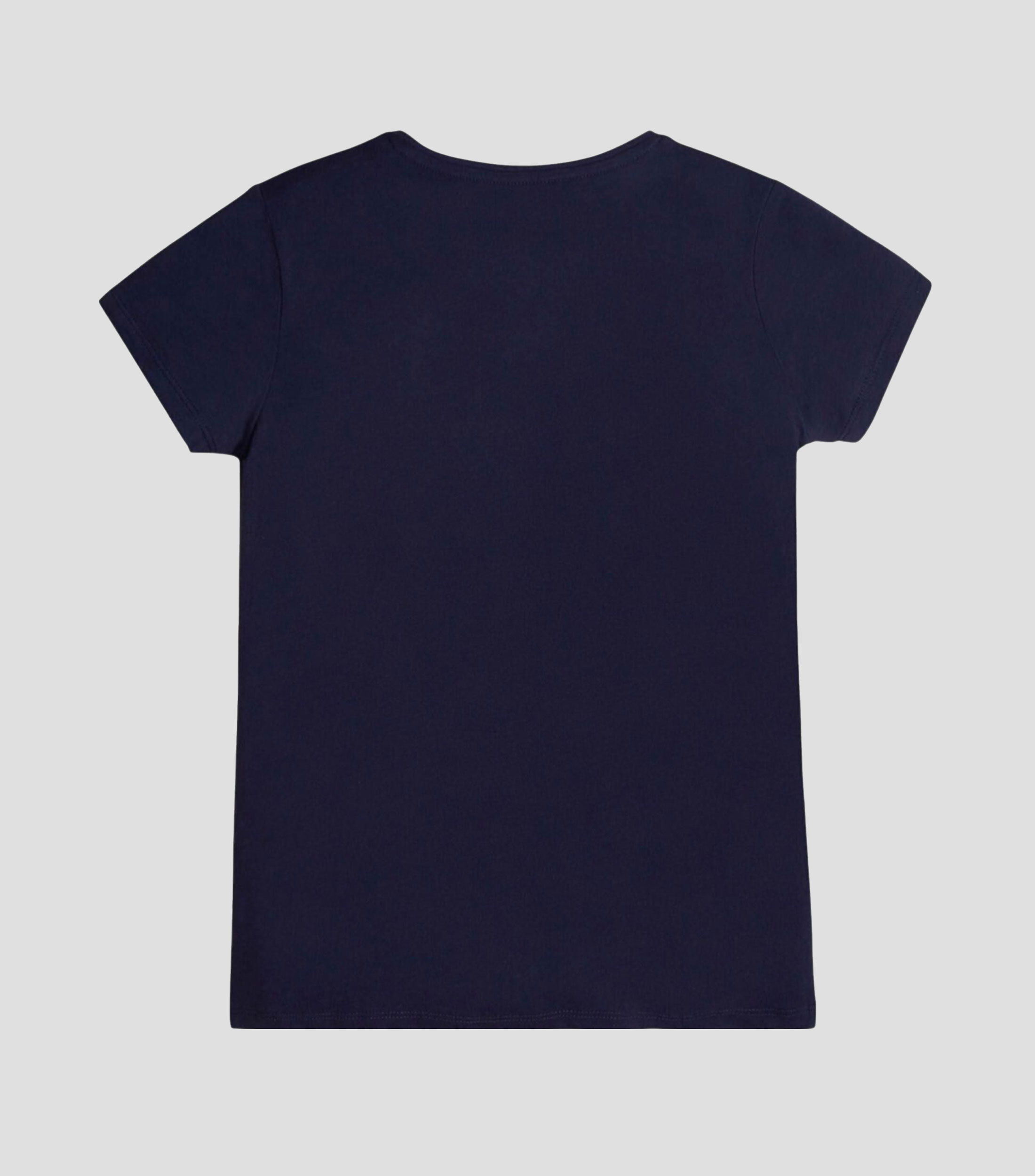 Playera cuello redondo manga corta estampada Niña