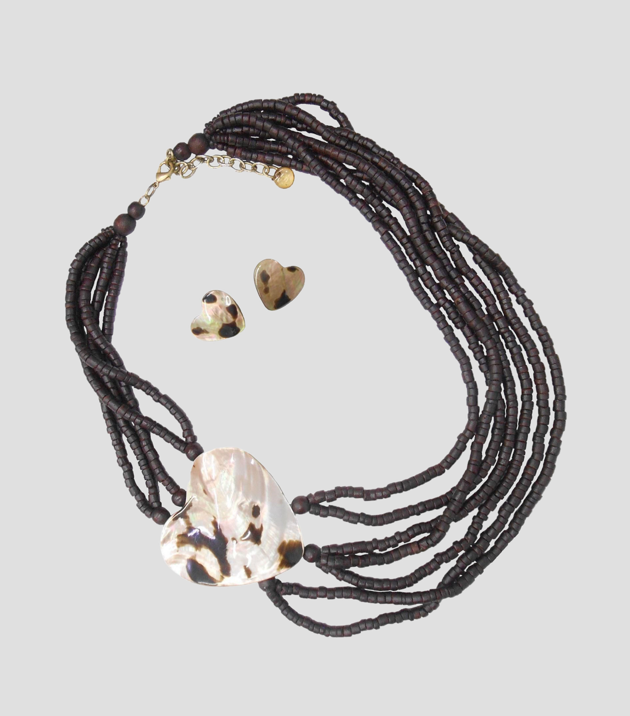 Set collar y aretes Mujer
