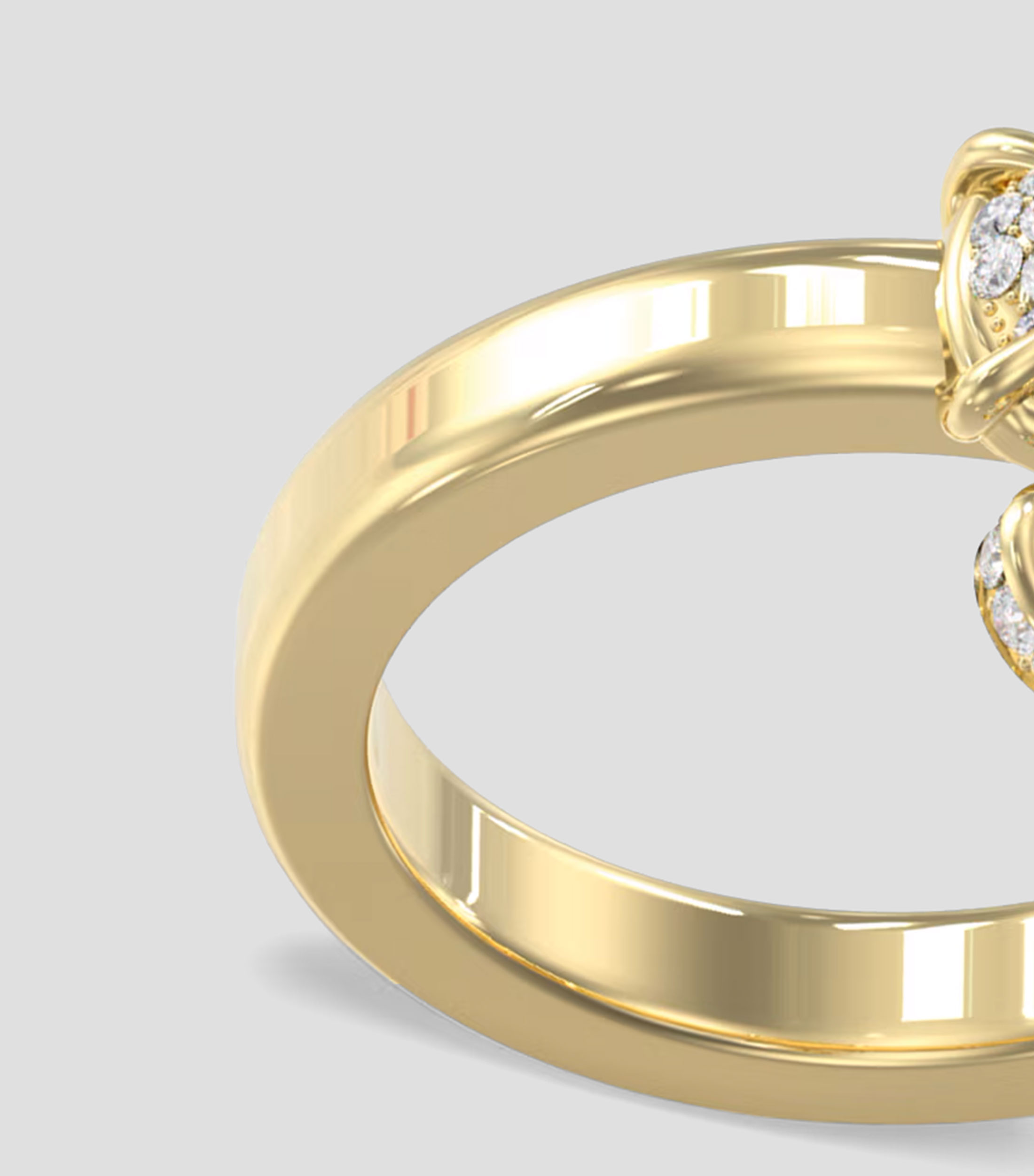 Anillo L.O.V.E. con circonitas Mujer