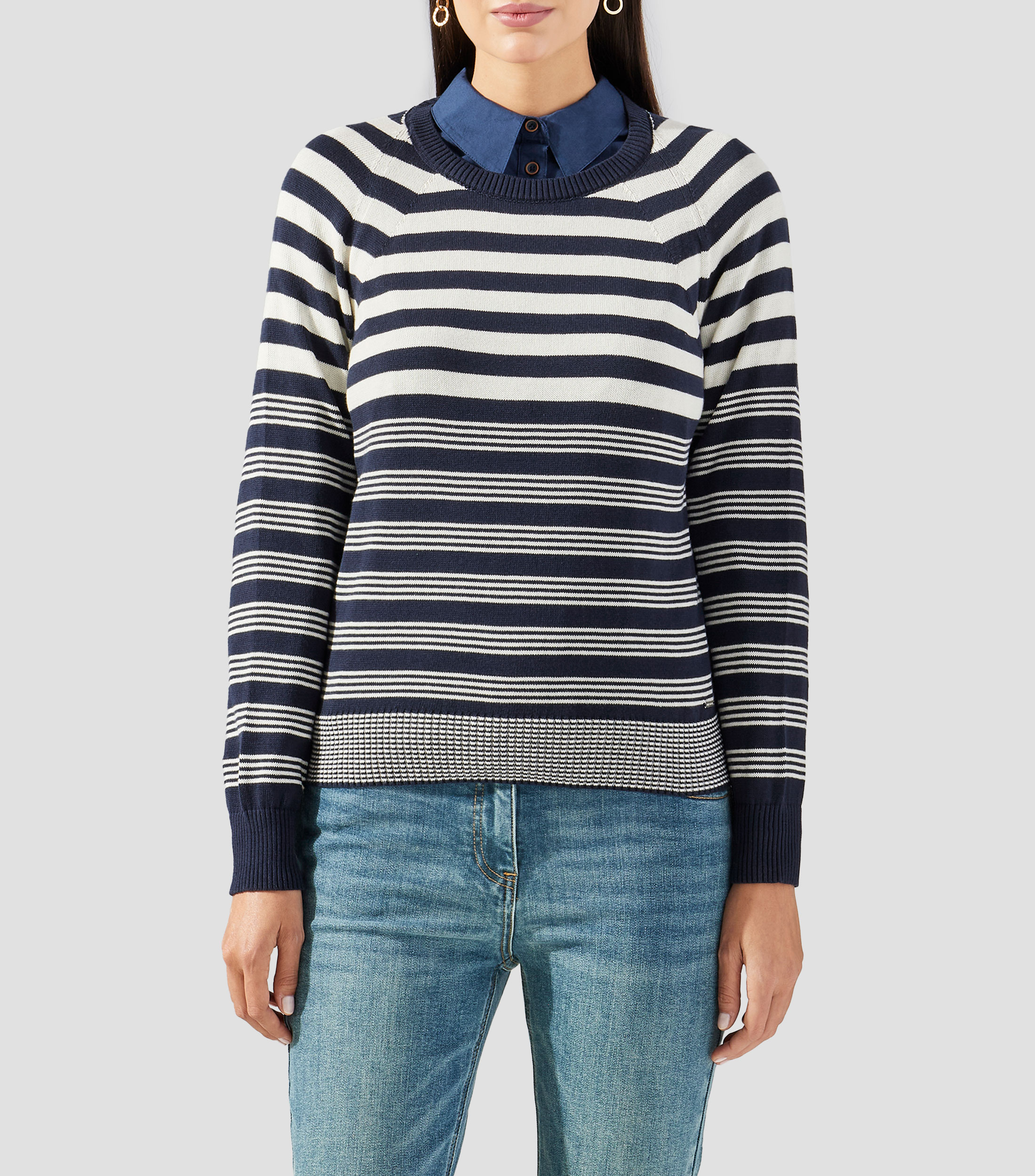 Suéter cuello redondo Mujer