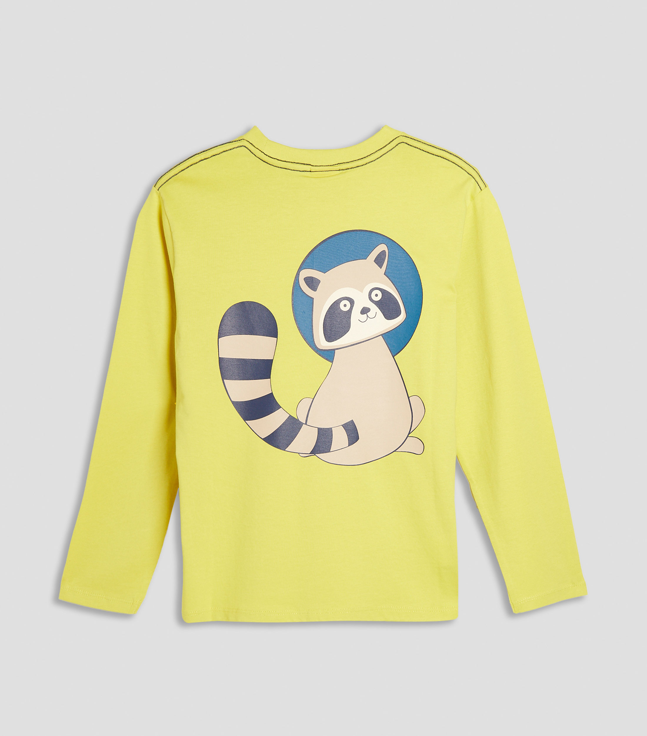 Playera cuello redondo manga larga lisa Niño