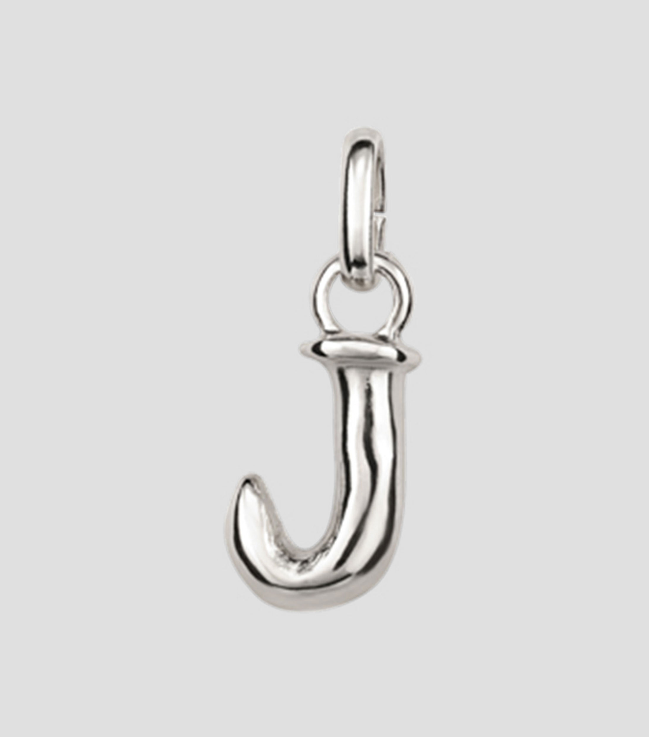 Charm letra J con argolla Mujer