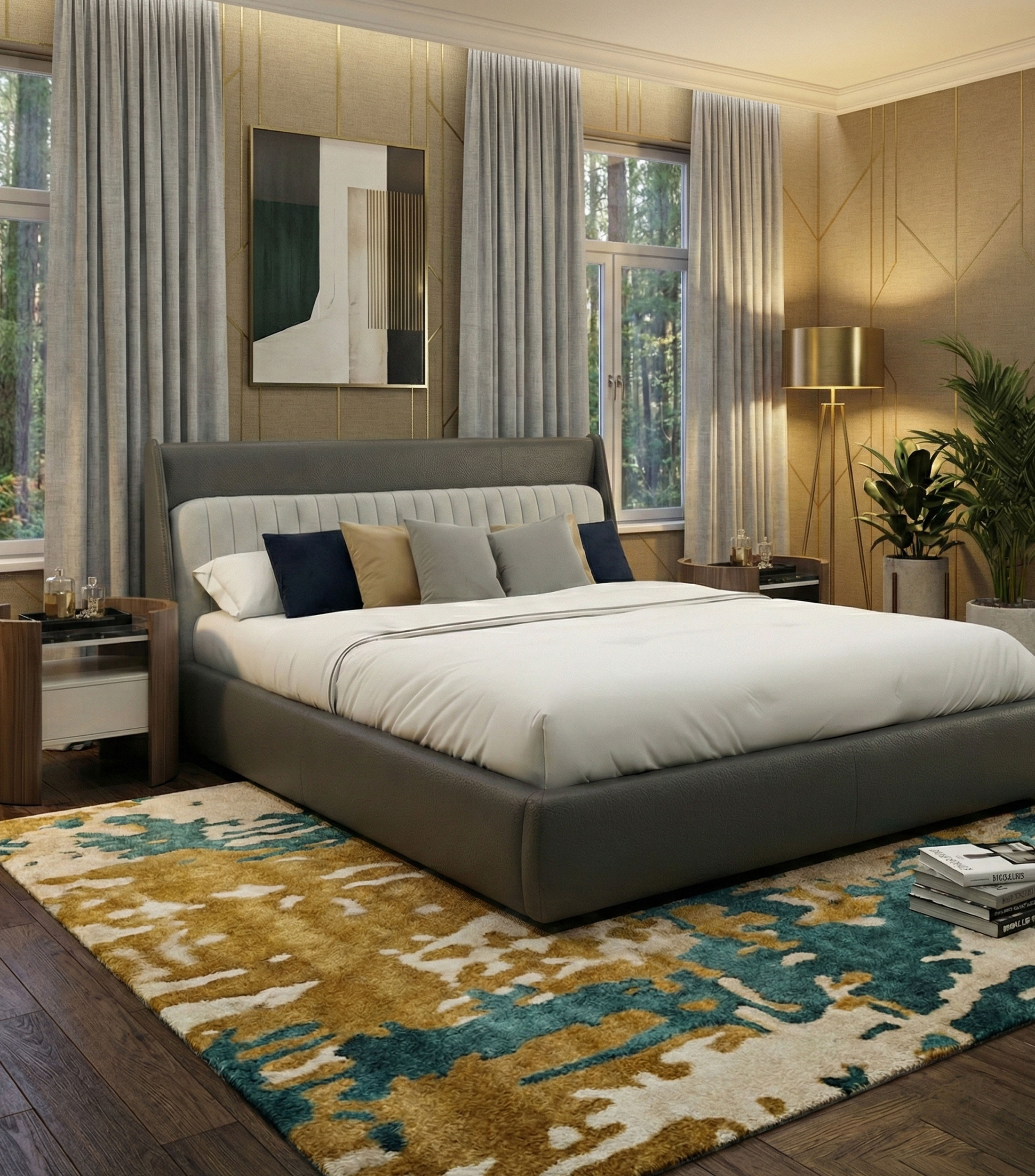 Cama King Size Fred en piel