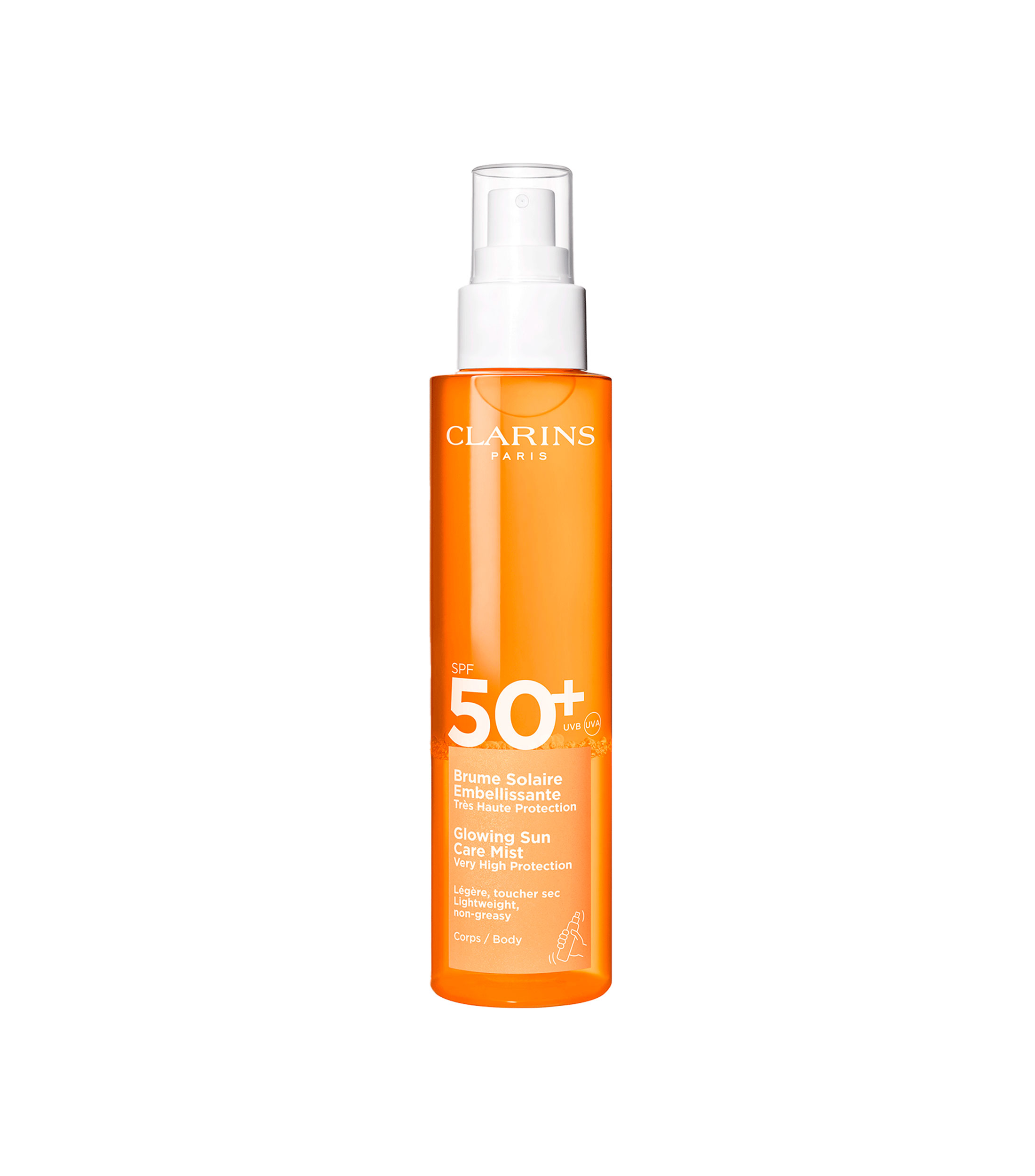 Bloqueador en bruma para el cuerpo, 150 ml