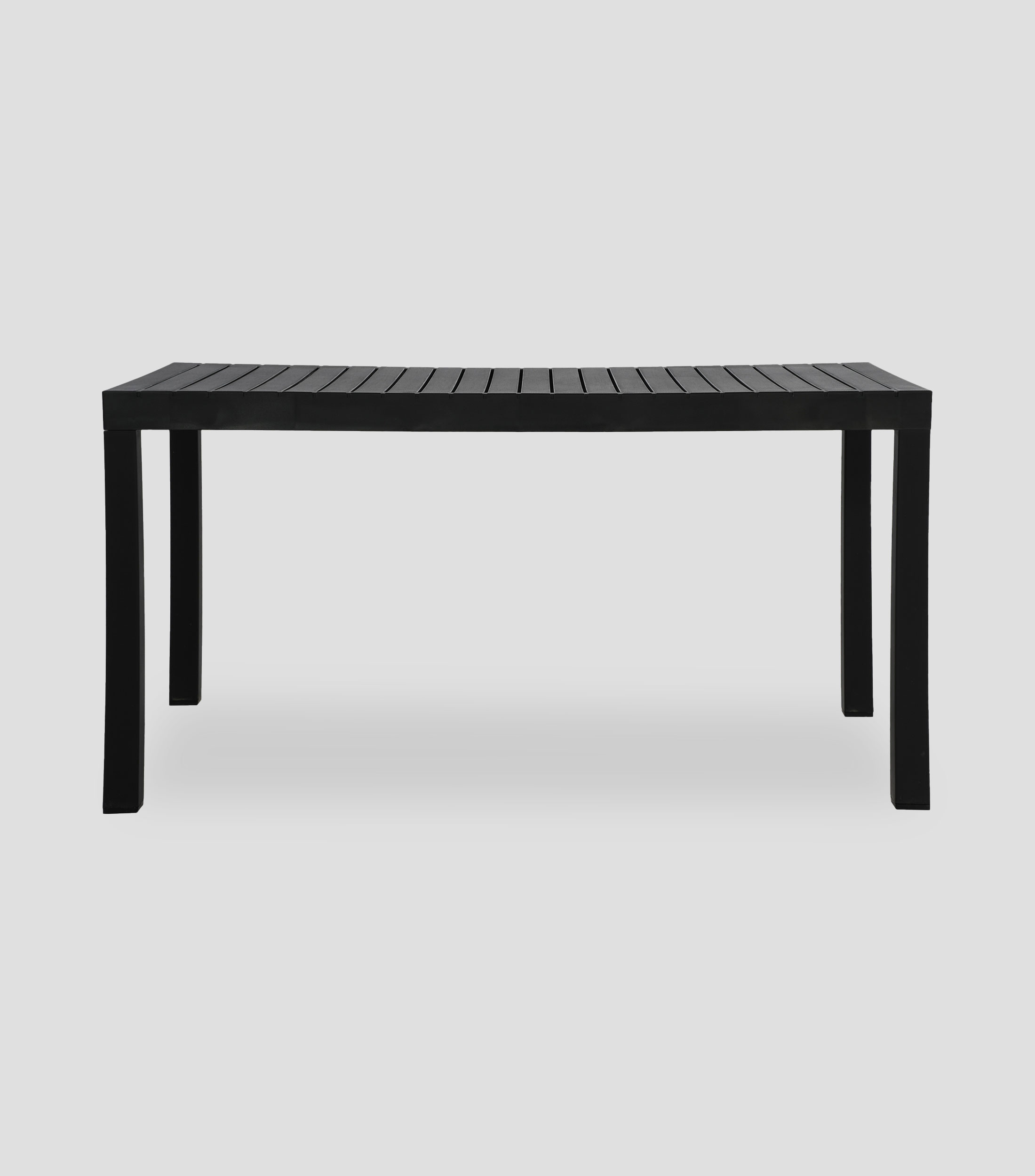 Mesa para exteriores negra en plástico