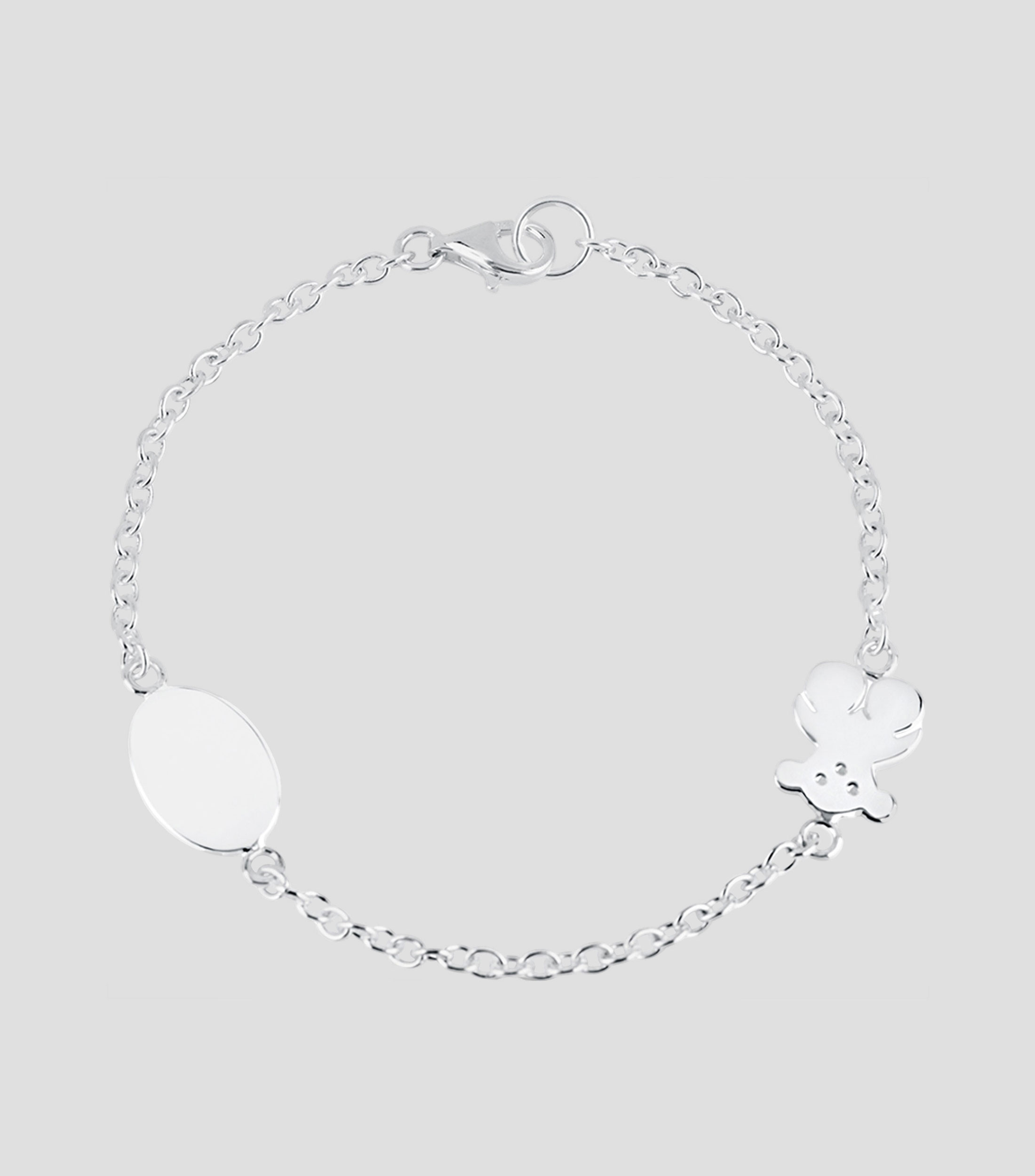 Pulsera en plata Bear Mujer