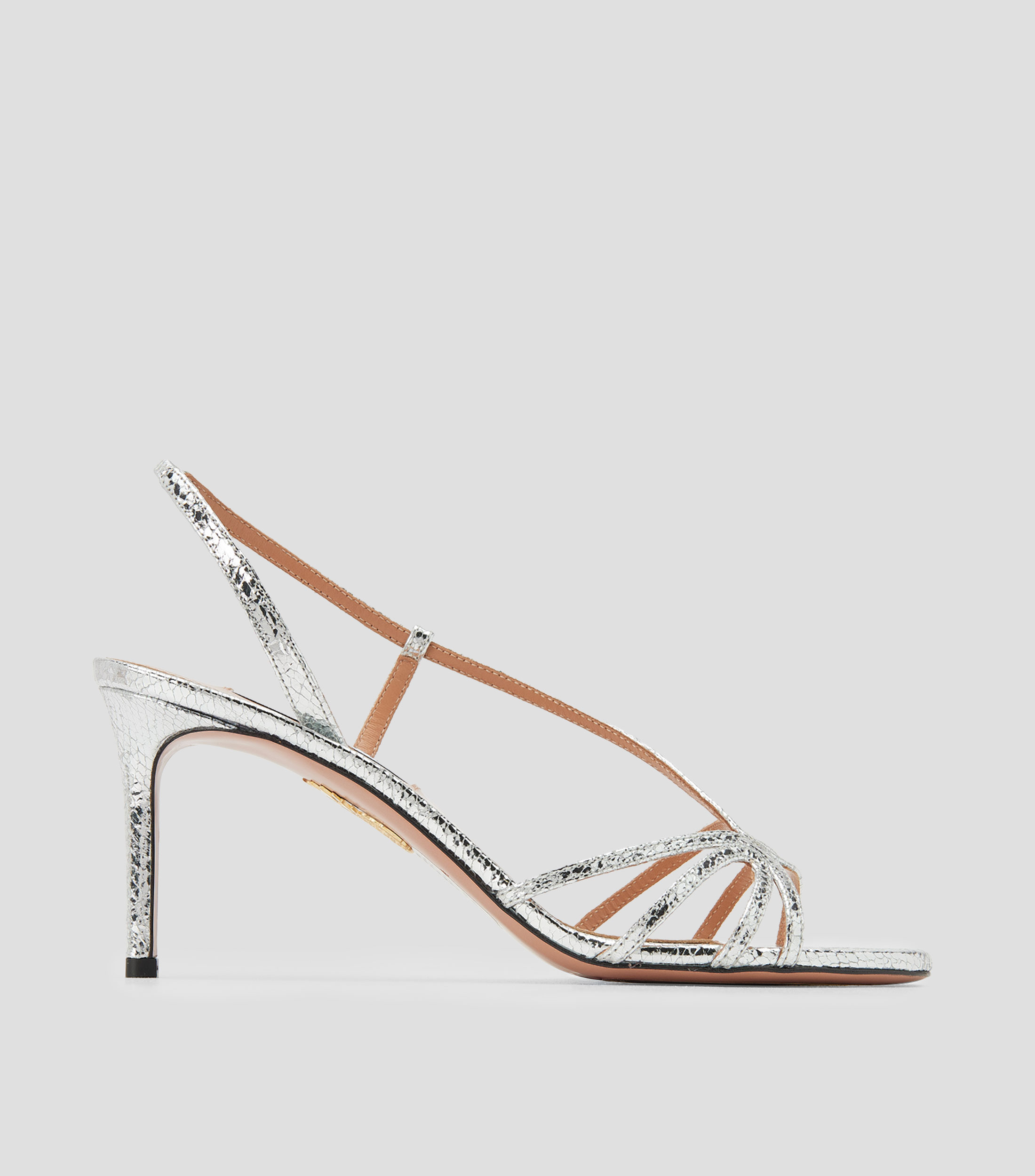 Sandalias con tacón alto de aguja Mujer