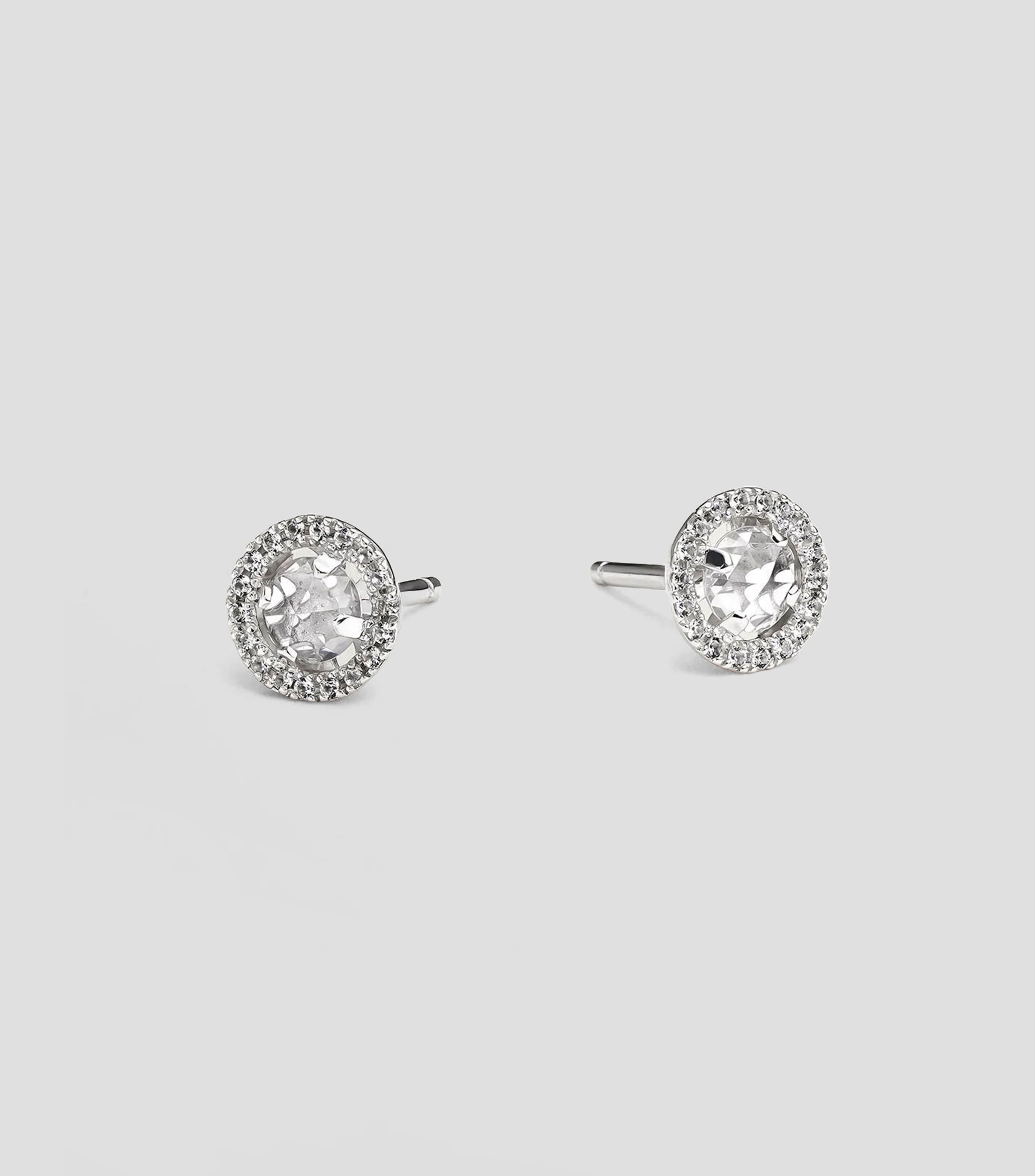 Aretes en plata .925 con topacios y zafiros Retro Mujer
