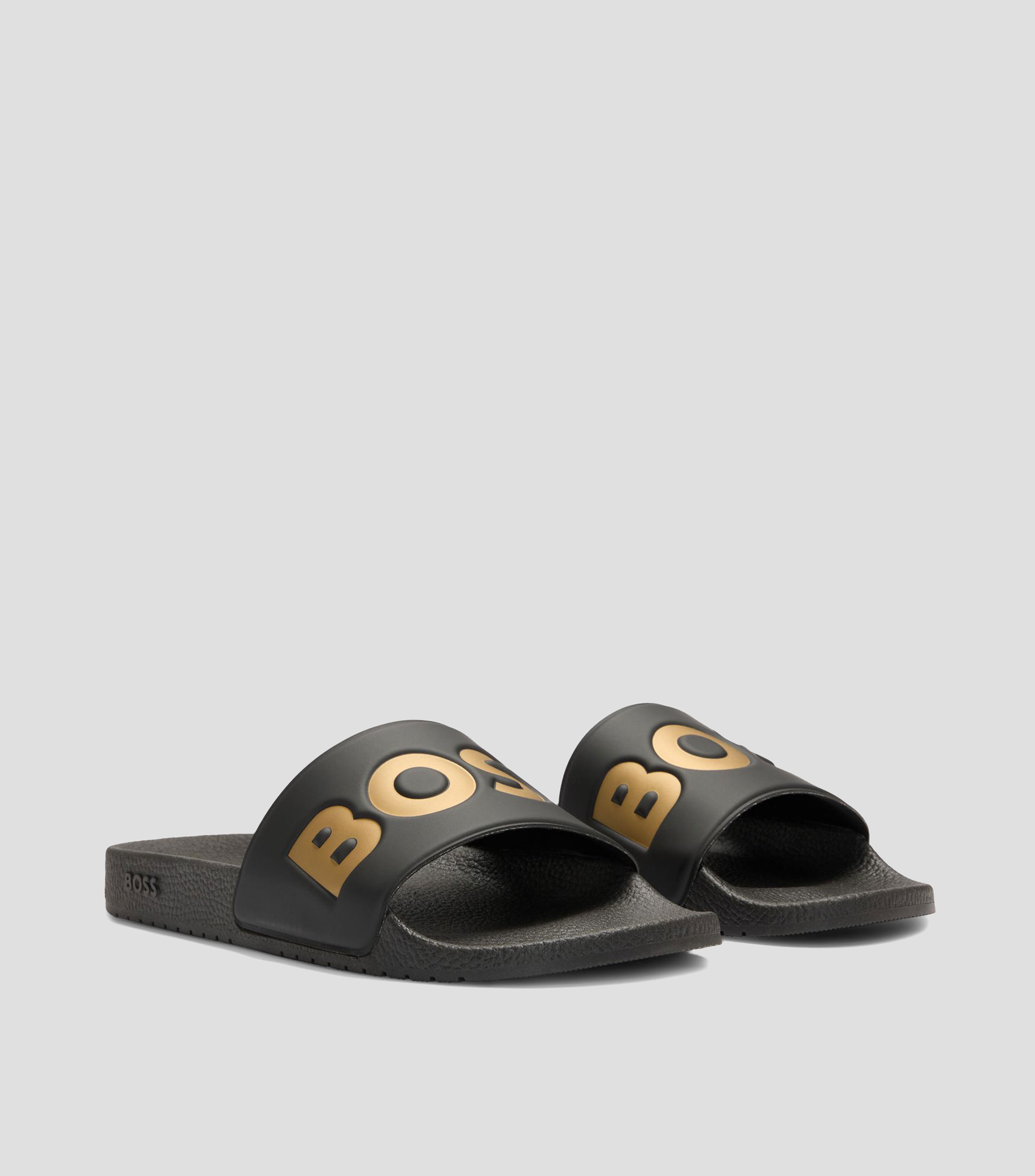 Sandalias fabricadas en Italia con detalle de logotipo grande Hombre