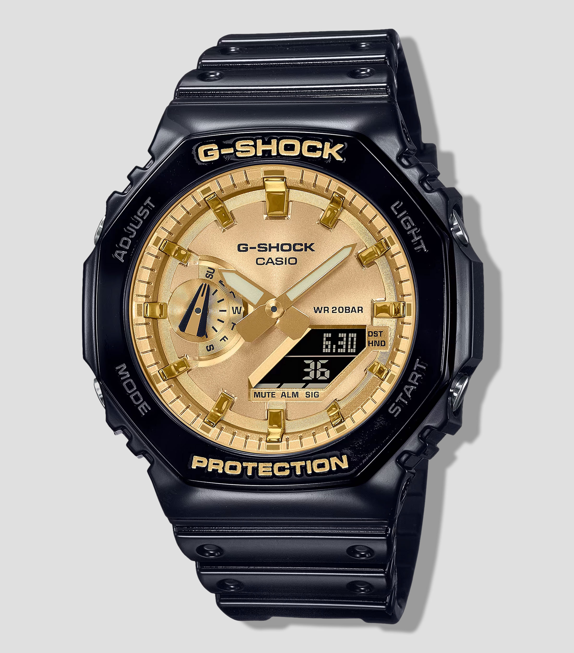 Reloj para Hombre G-Shock Series 2100 Casual, Negro