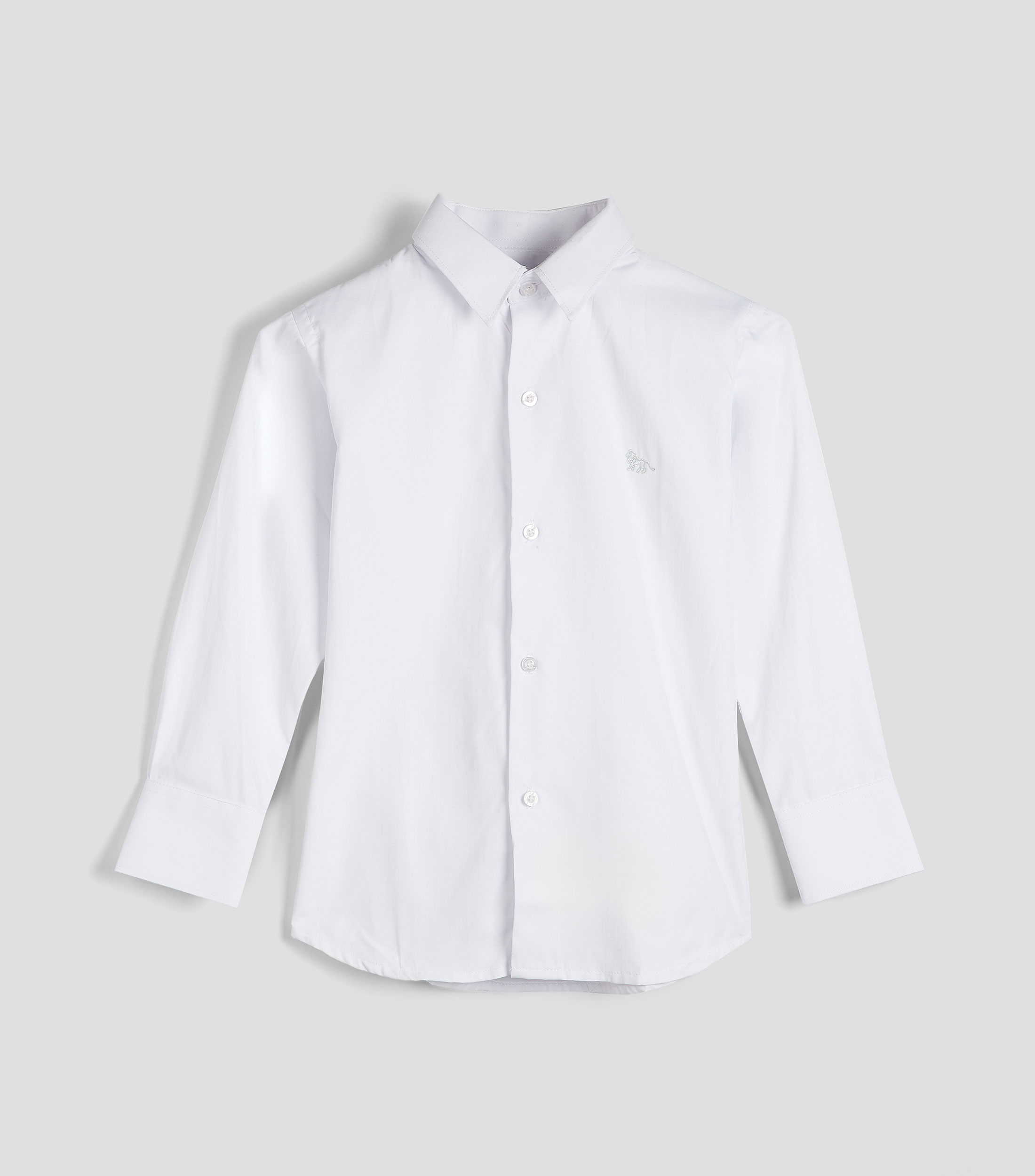Camisa lisa con manga larga Niño
