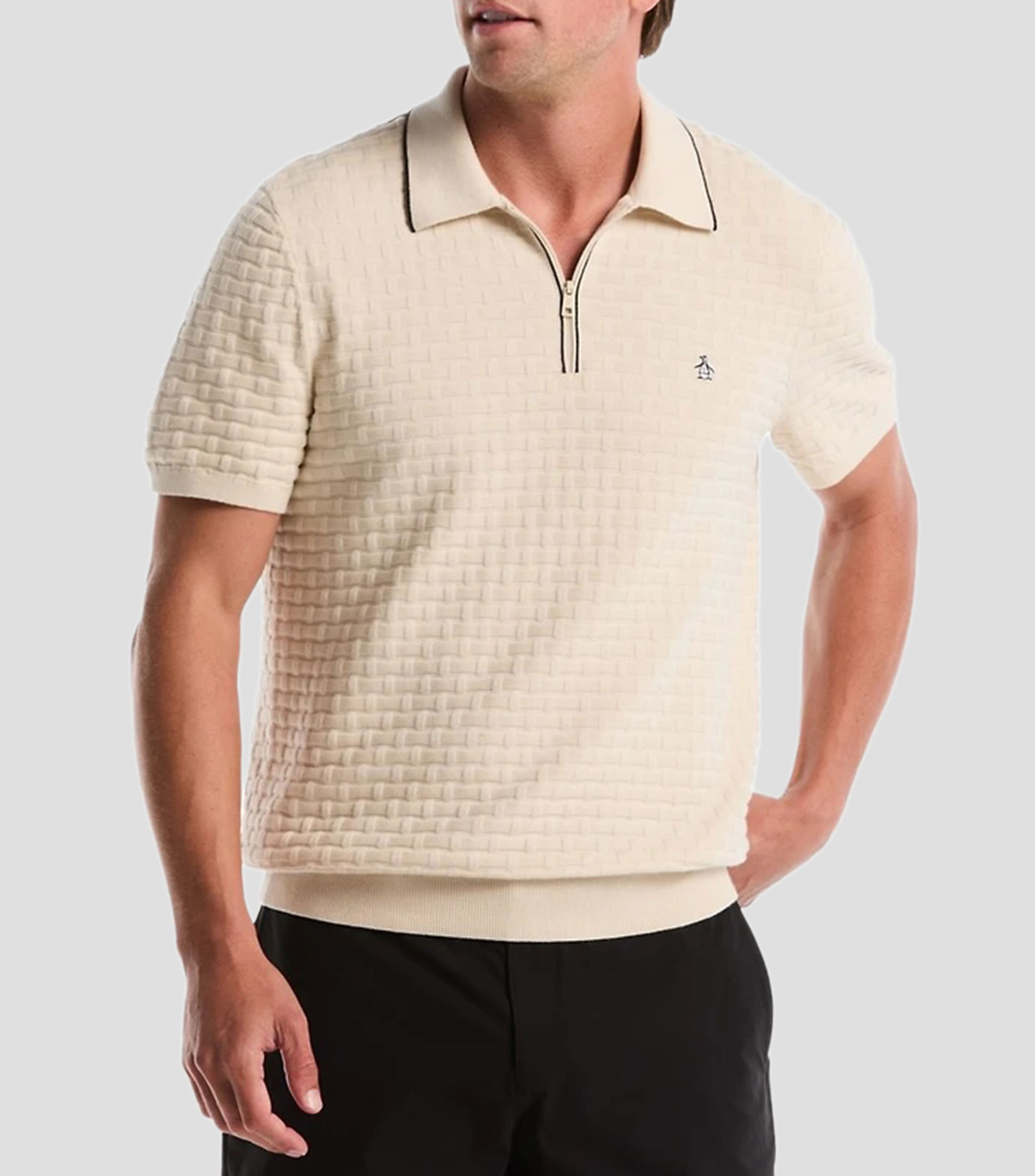 Playera tipo polo manga corta fantasía Hombre