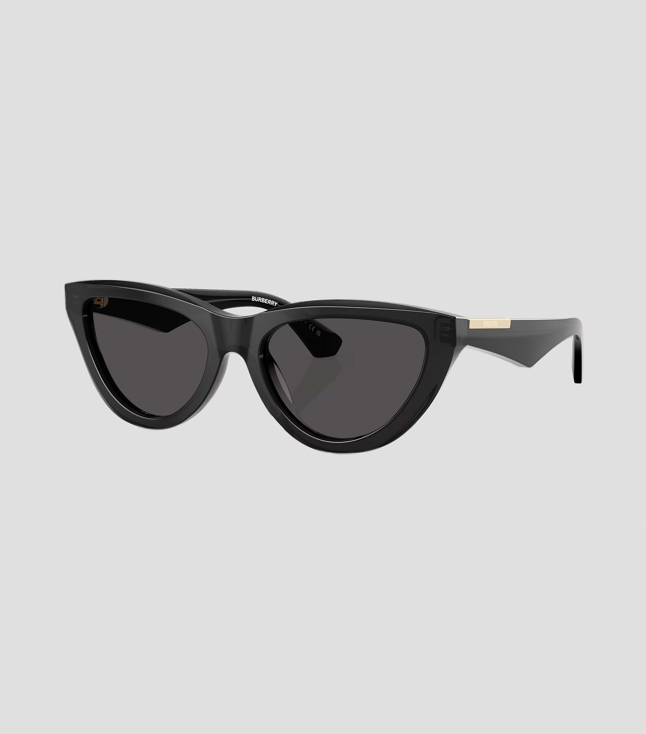 Lentes de sol ojo de gato gris oscuro Mujer