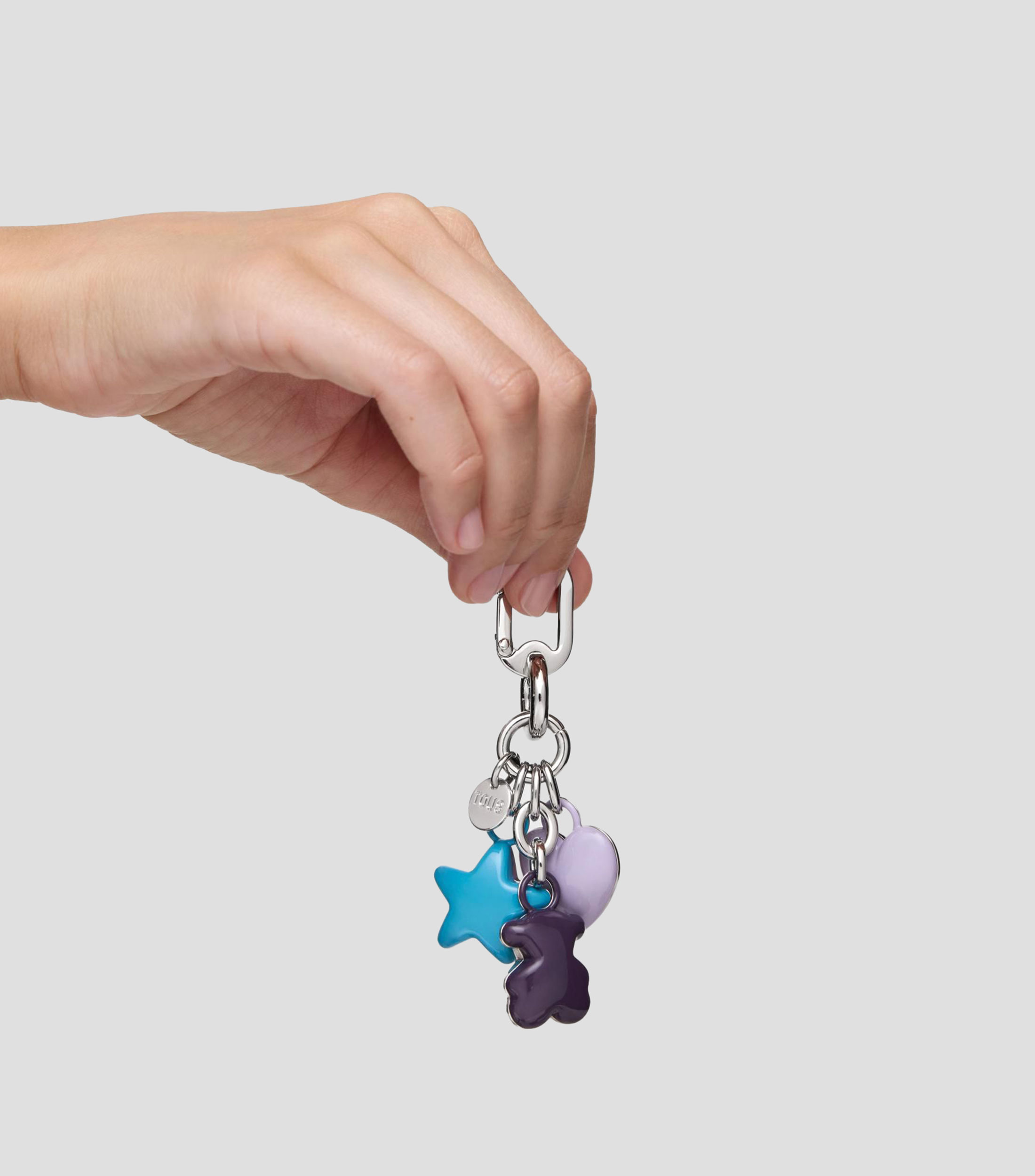 Llavero de oso, estrella y corazón Puffed Motives Mujer