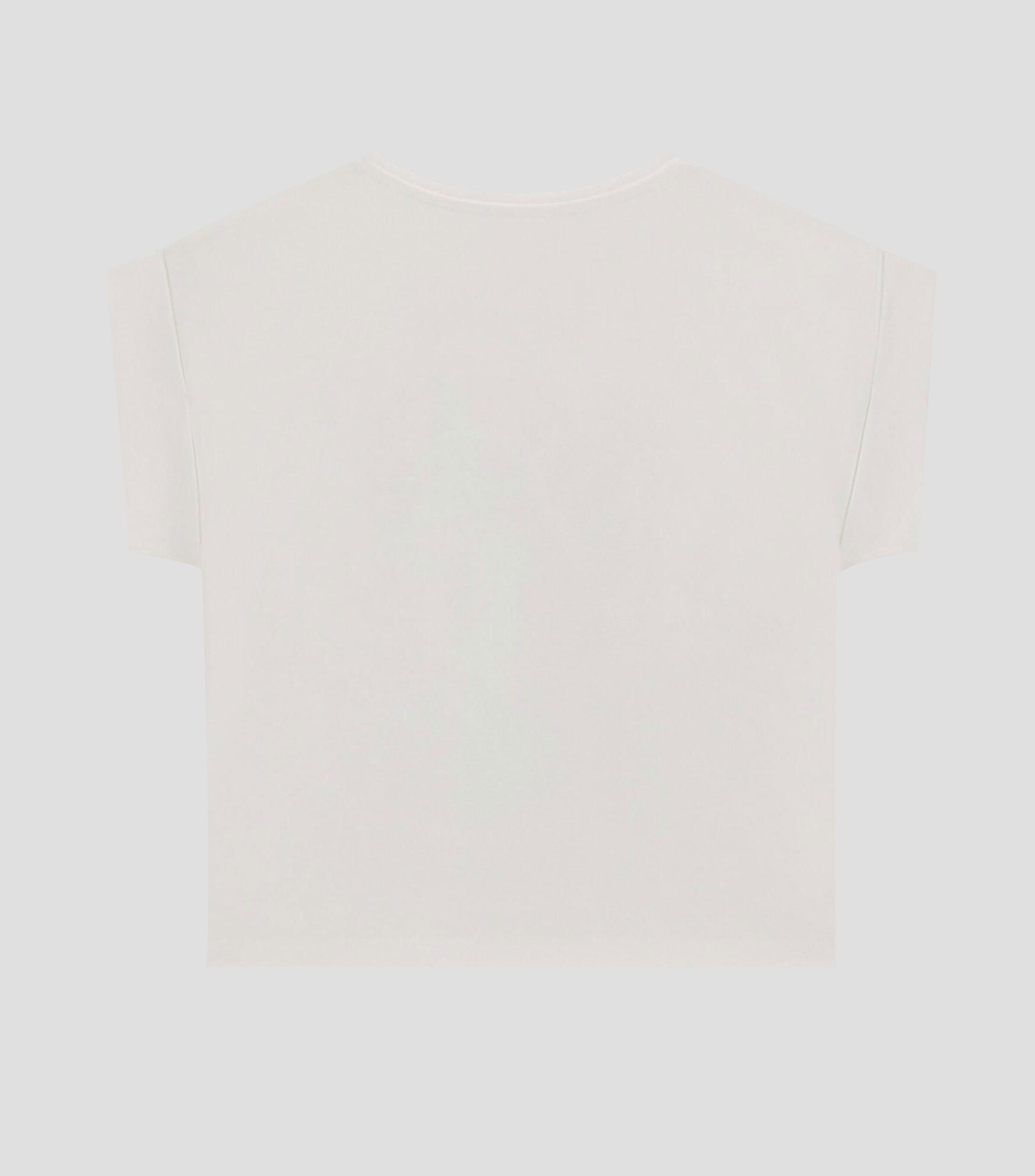 Playera cuello redondo manga corta con estampado Niña