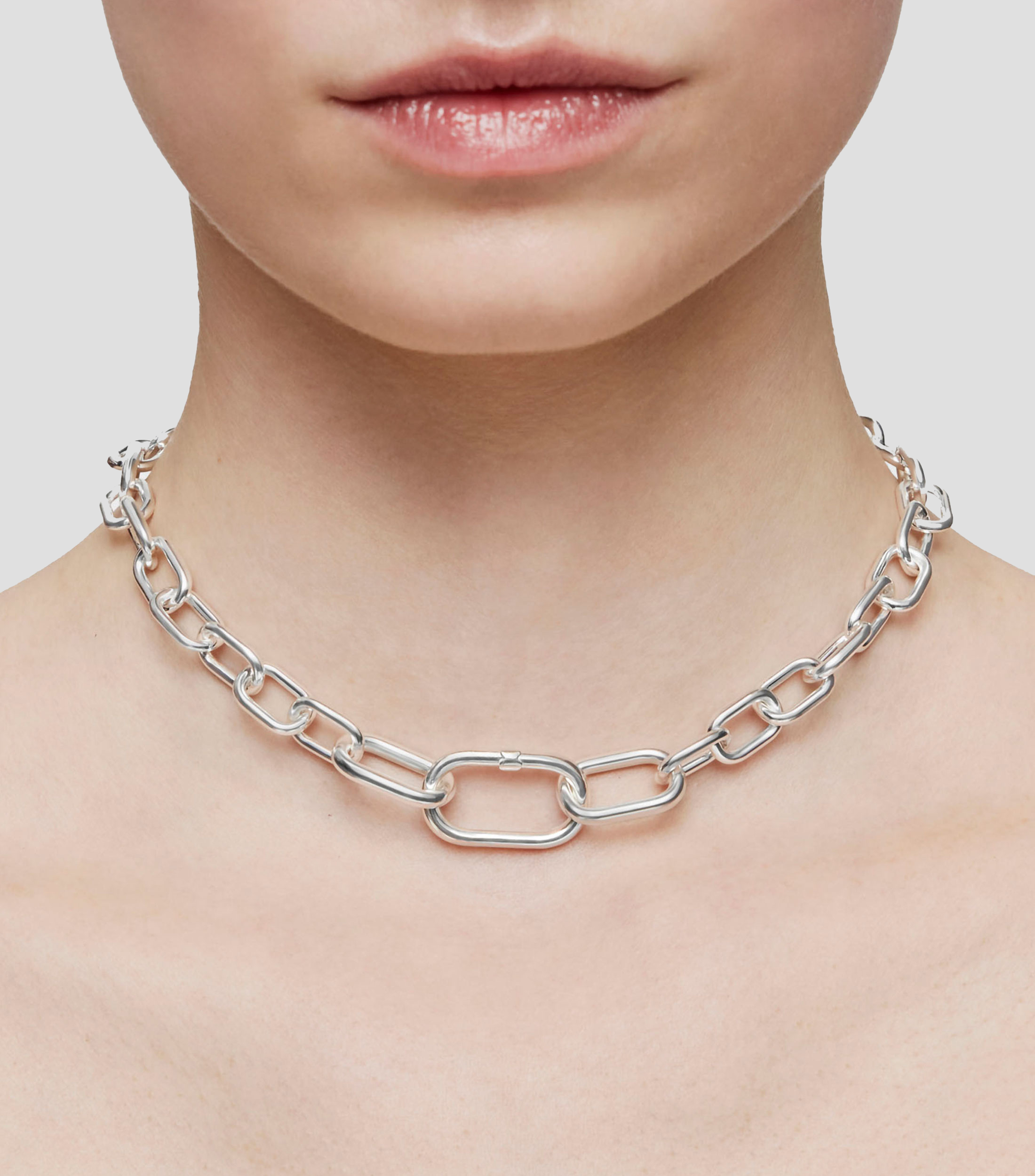 Collar en plata .925 Hold Oval Mujer