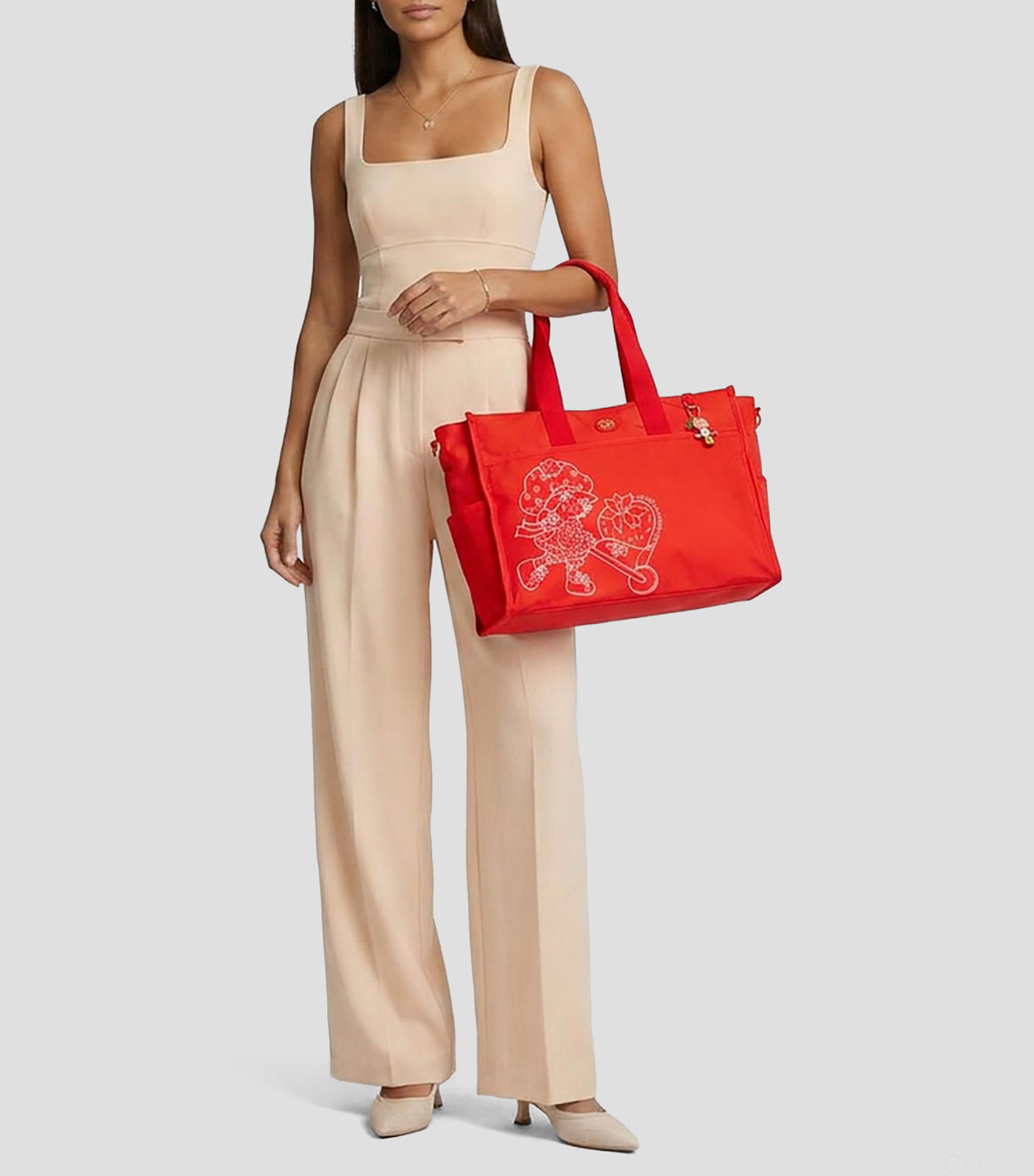 Bolsa pañalera tote roja estampada Cloe Mom & Baby 15 Plg Mujer