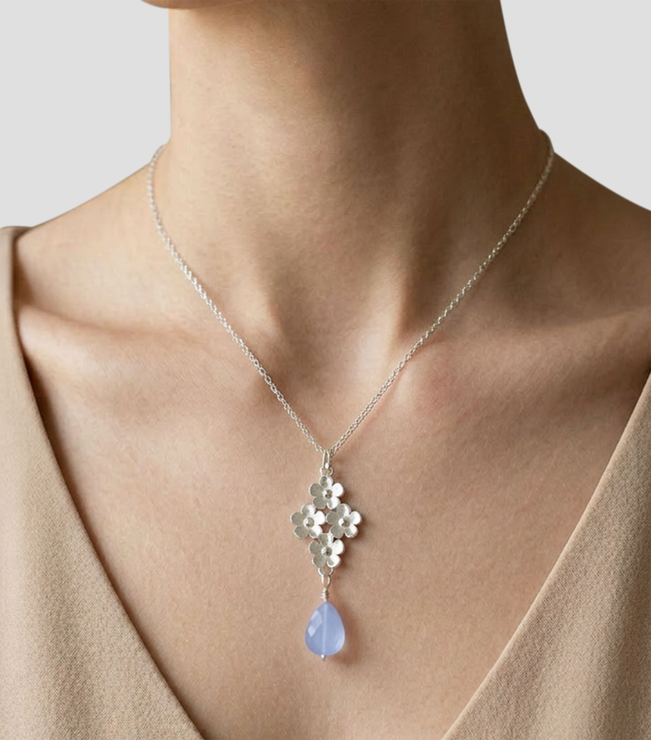 Dije en Plata .925 flores Mujer
