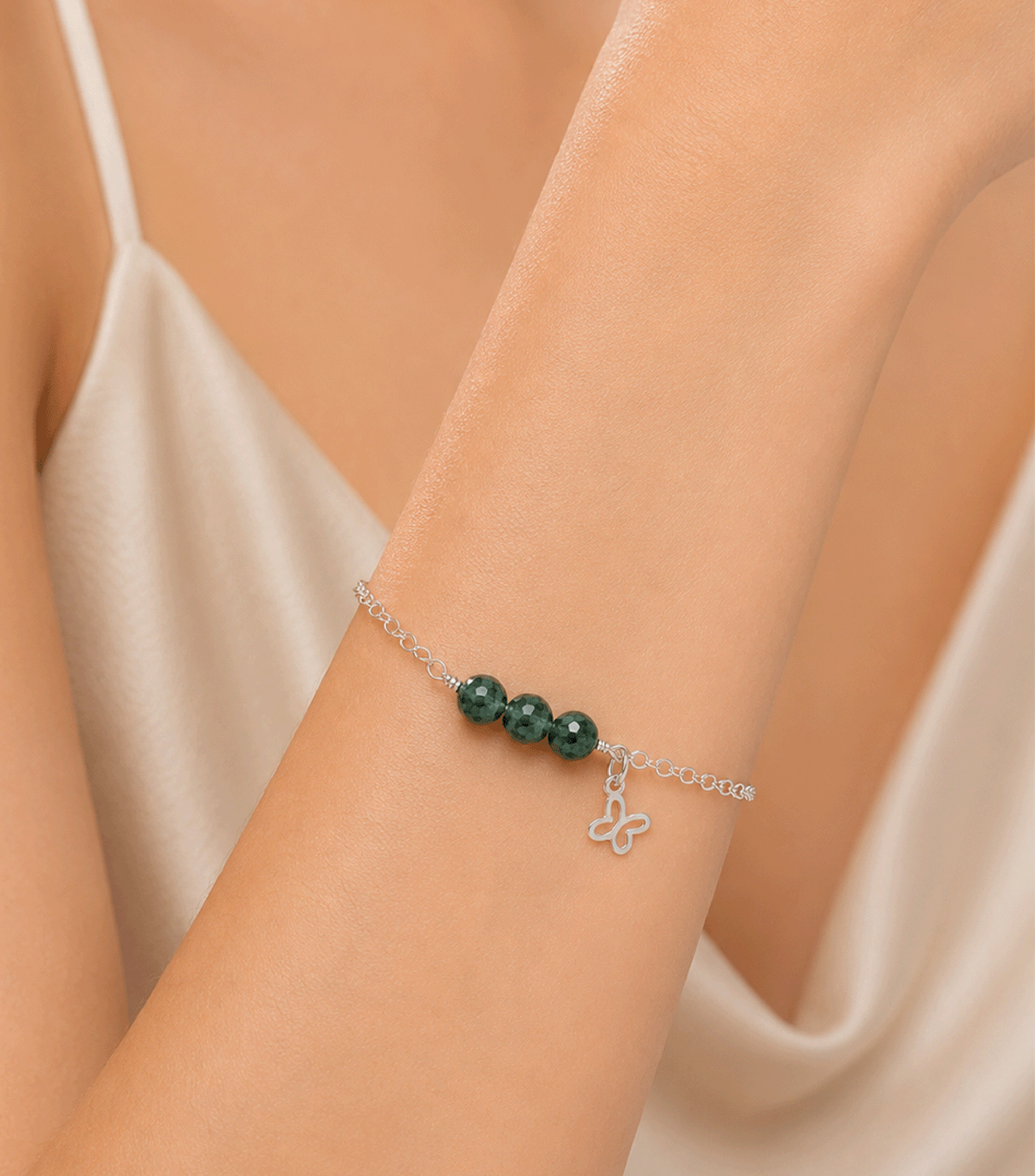 Pulsera en Plata .925 Mariposa Mujer