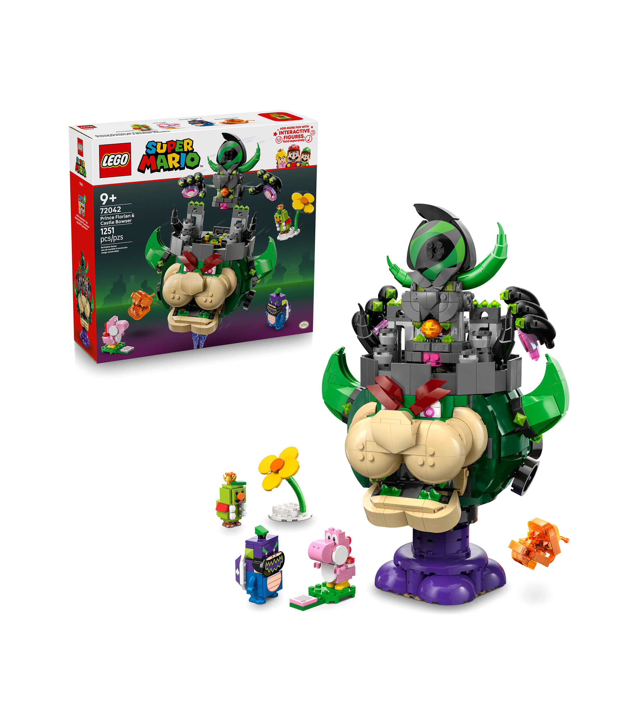 Lego Super Mario Príncipe Florian y Bowser Castillo 72042