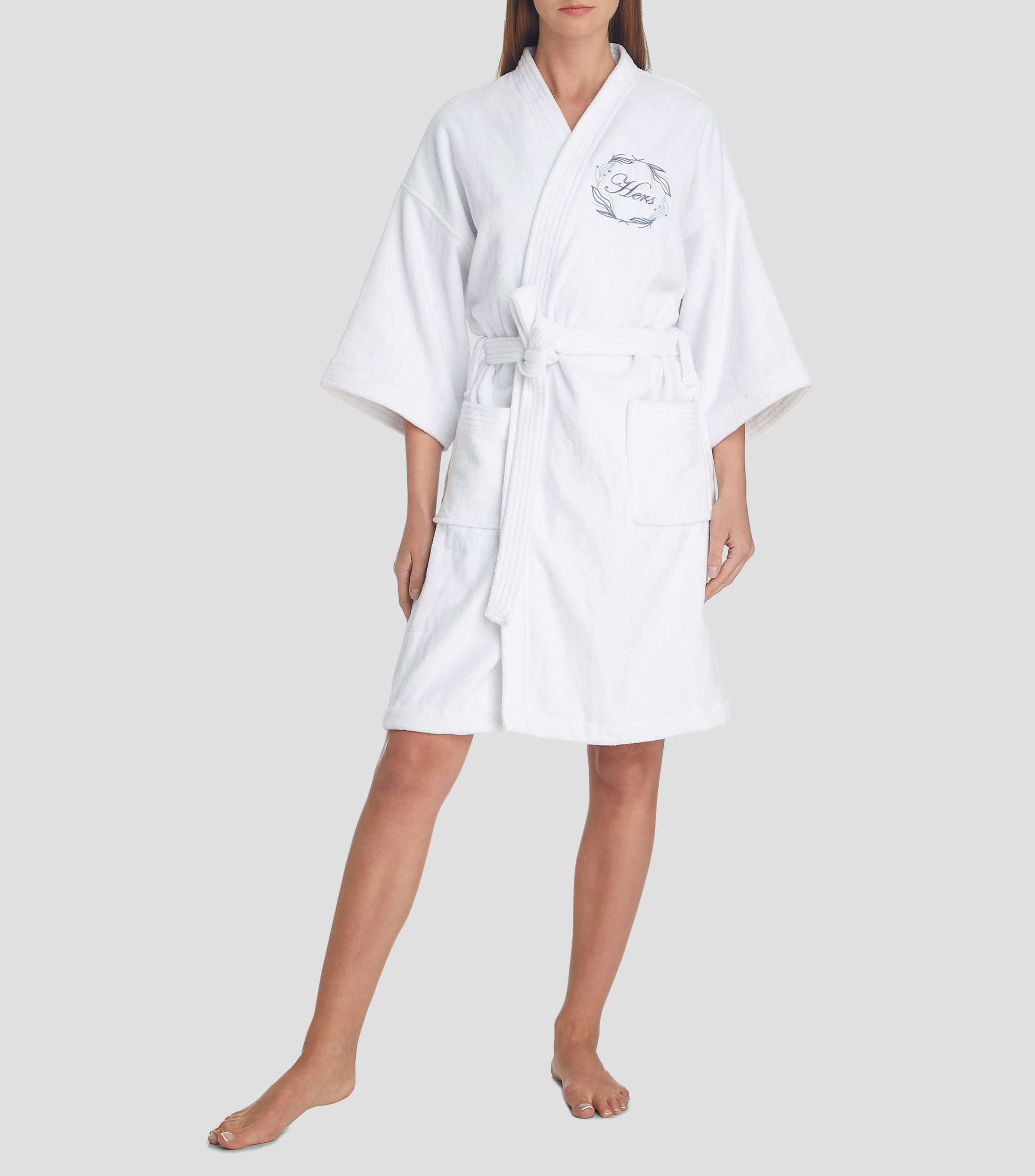 Bata De Bano Hers Blanca
