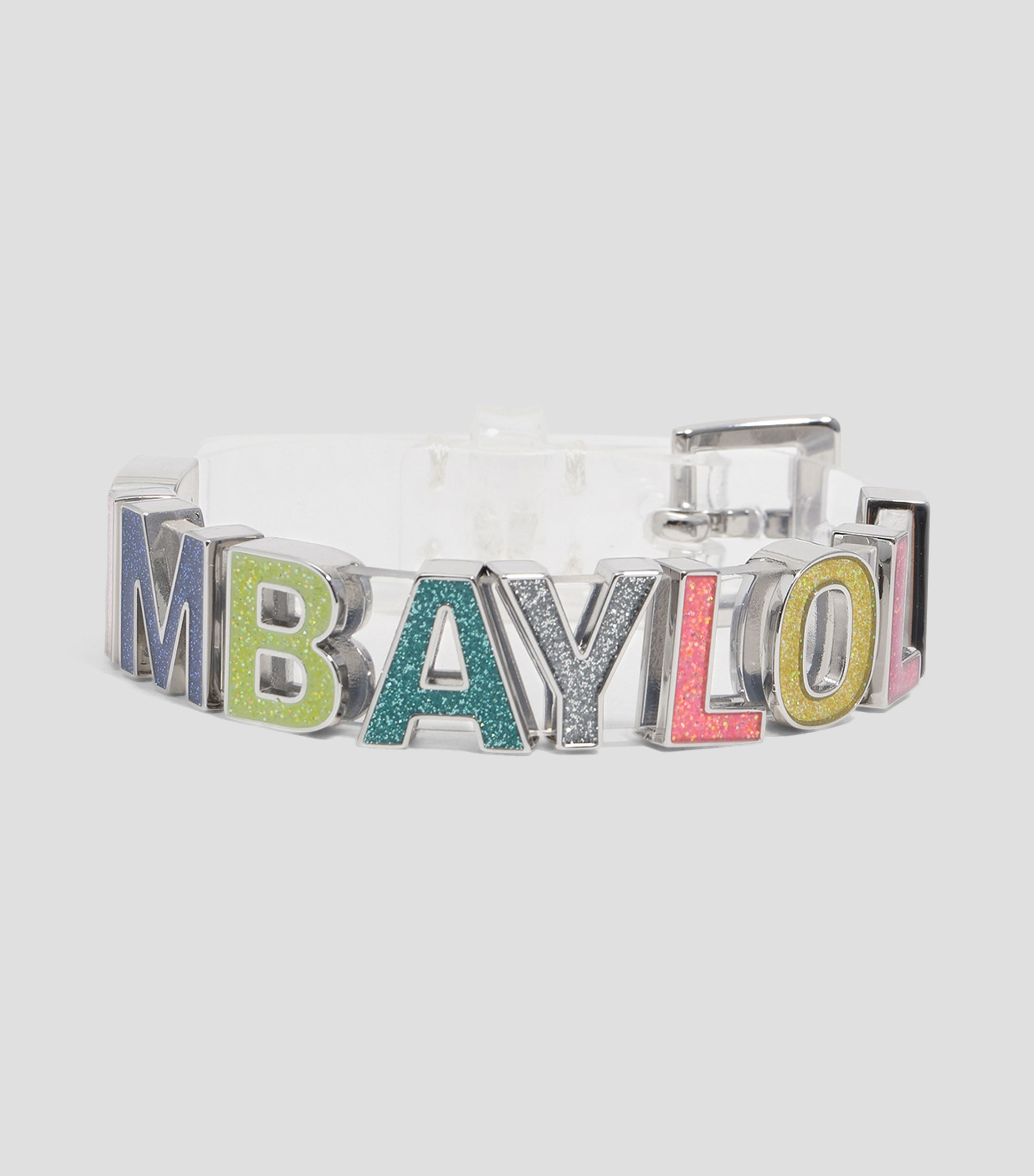 Pulsera correa logo glitter Mujer