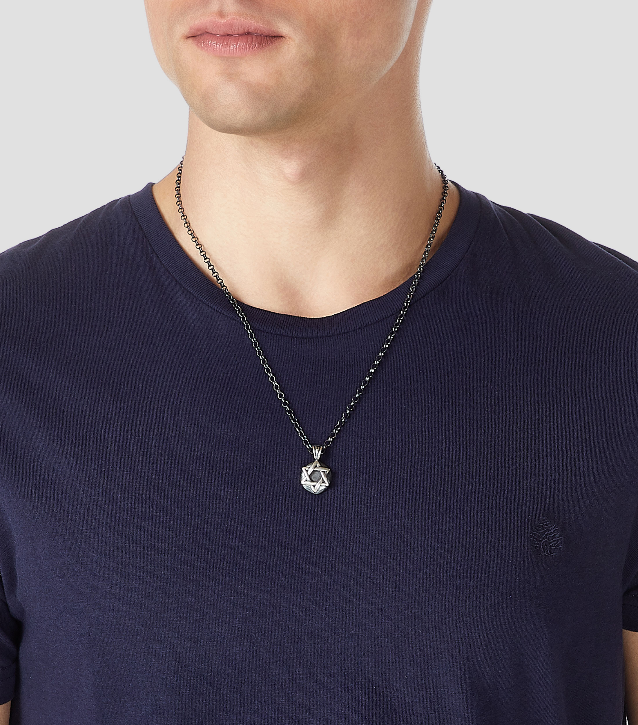Dije D.Star Circle en plata Hombre