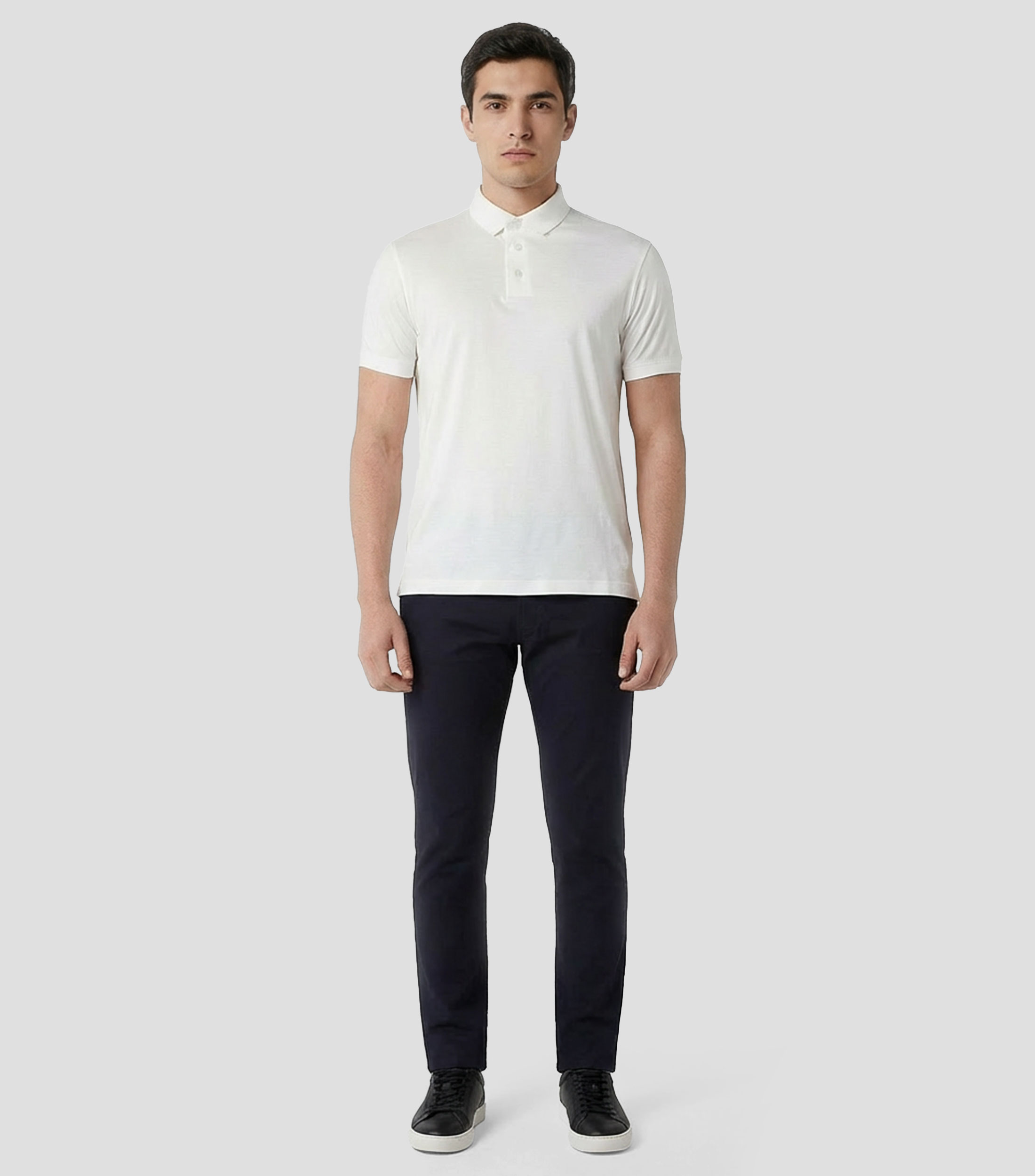Playera tipo polo con manga corta Hombre