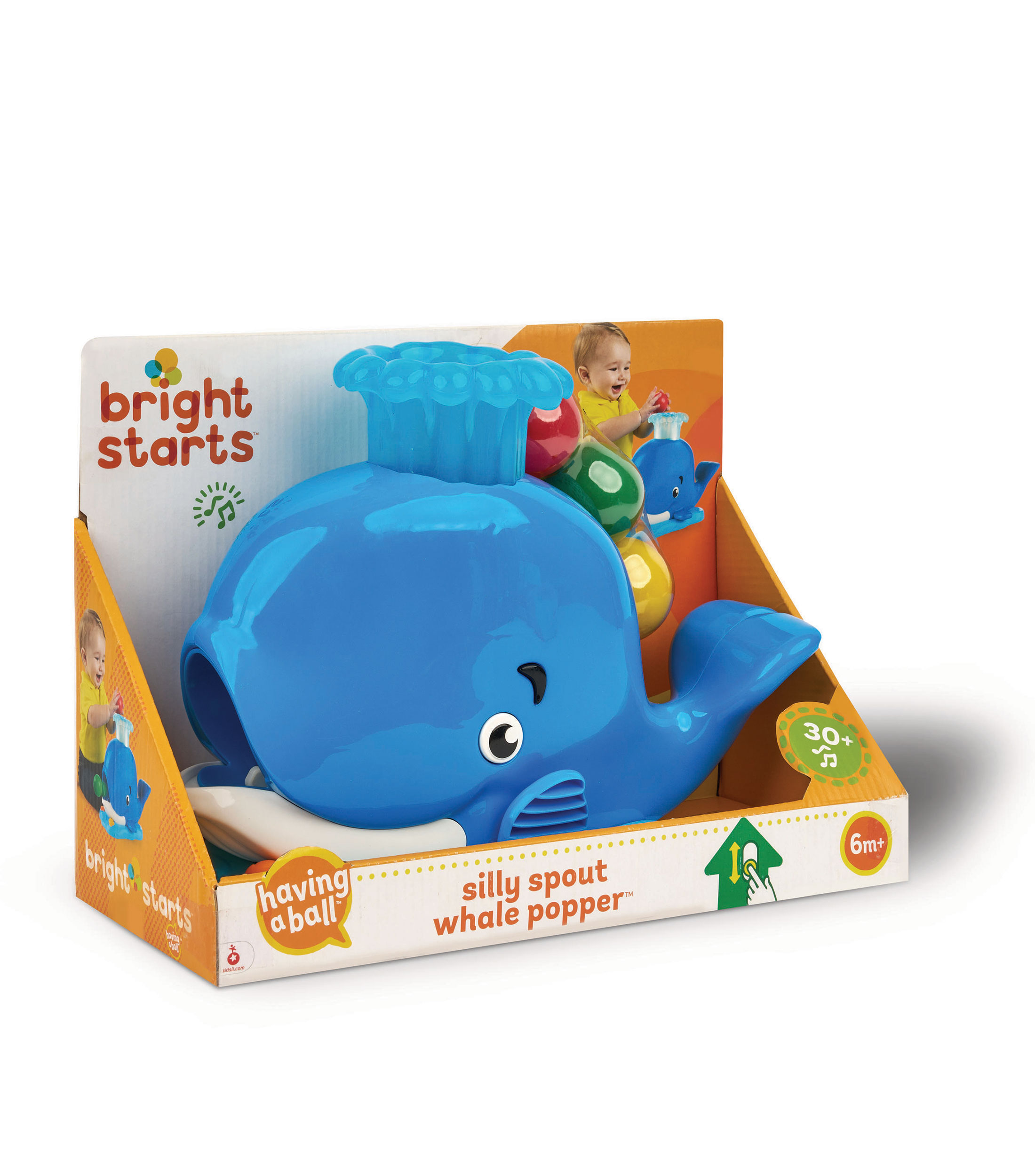 Ballena Lanza Pelotas Bright Starts para Bebe