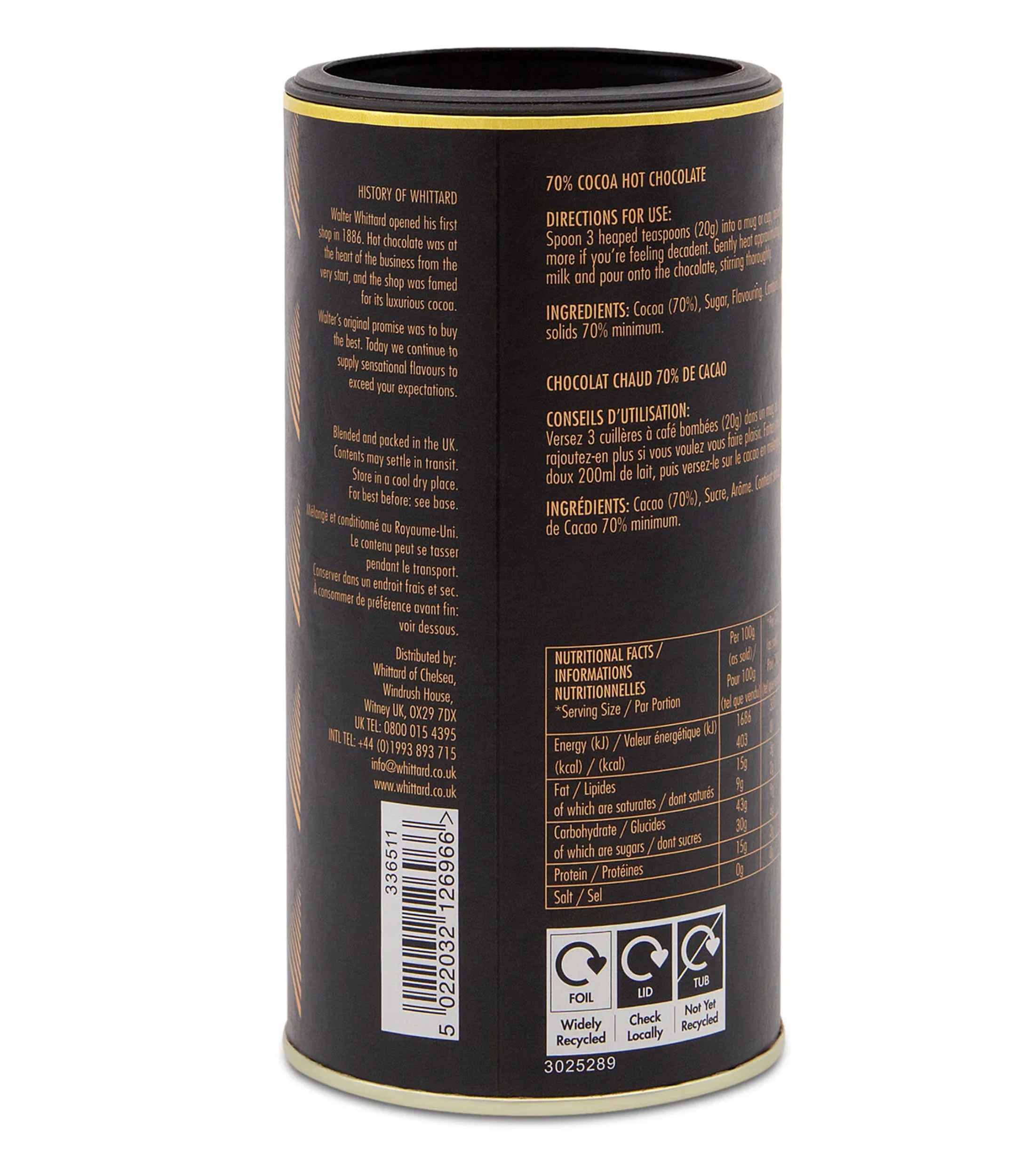 Chocolate para preparar bebidas, 300 g