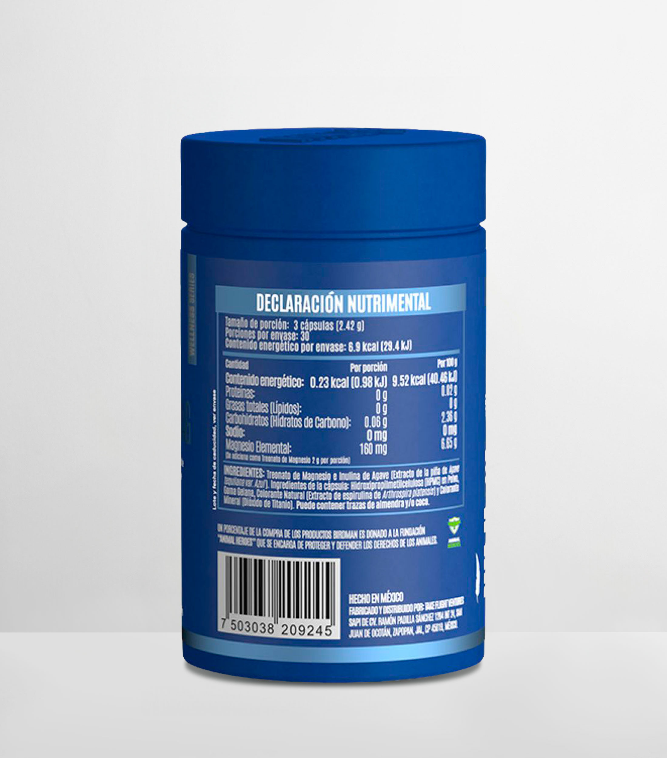 Suplemento alimenticio Treonato de Magnesio - 90 Cápsulas