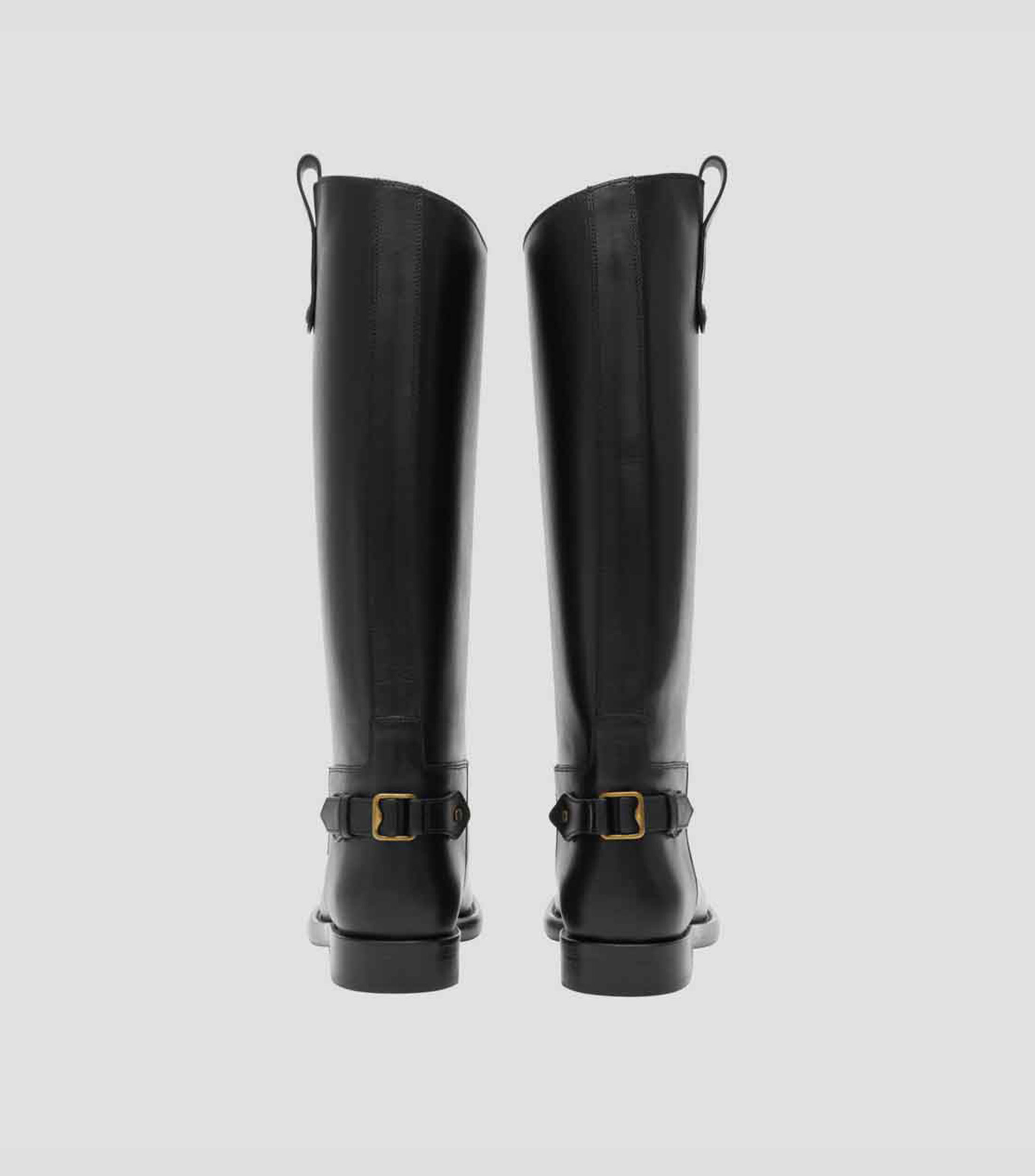 Botas Largas en piel planas Mujer
