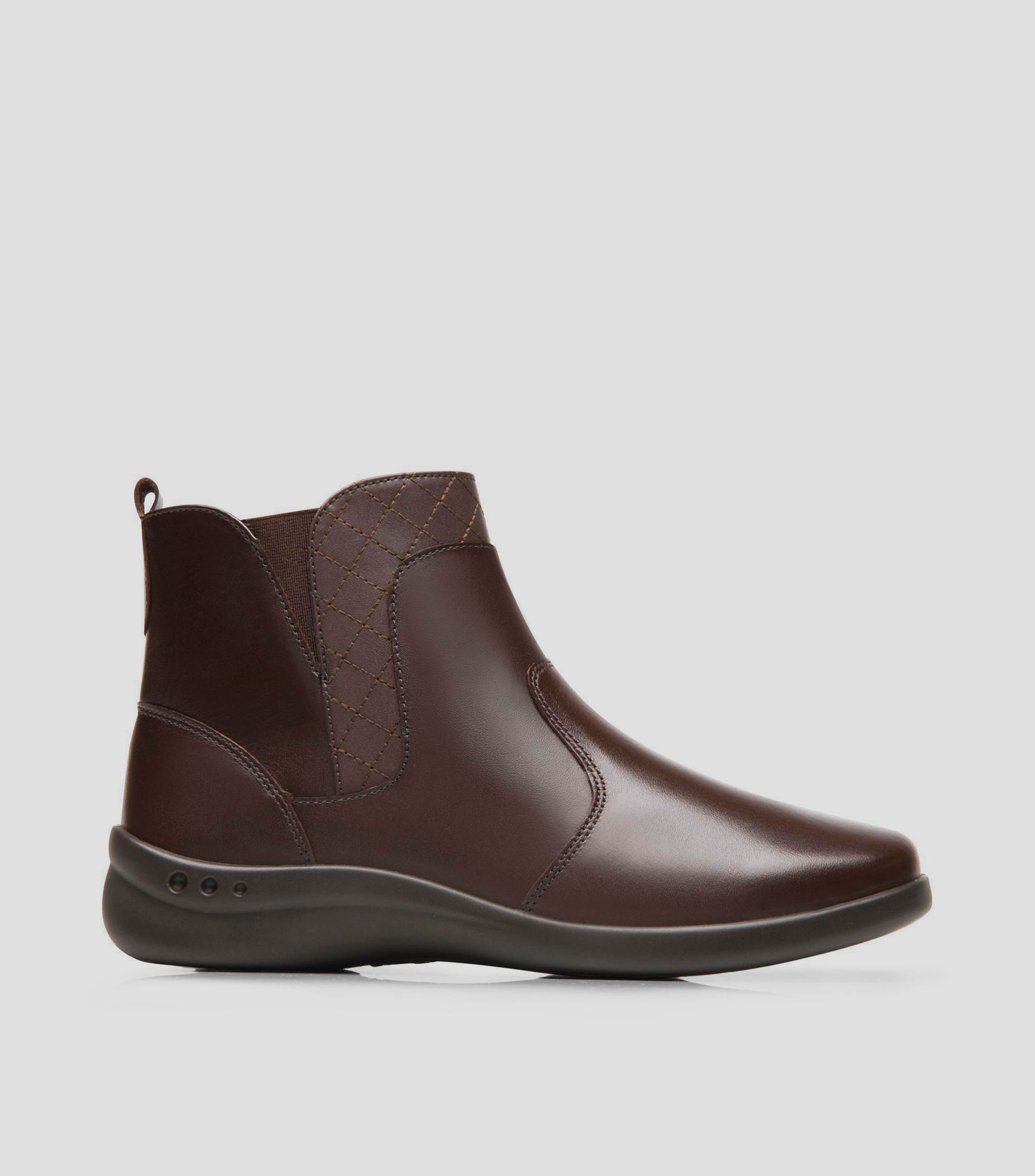 Botines con tacón bajo de plataforma Mujer