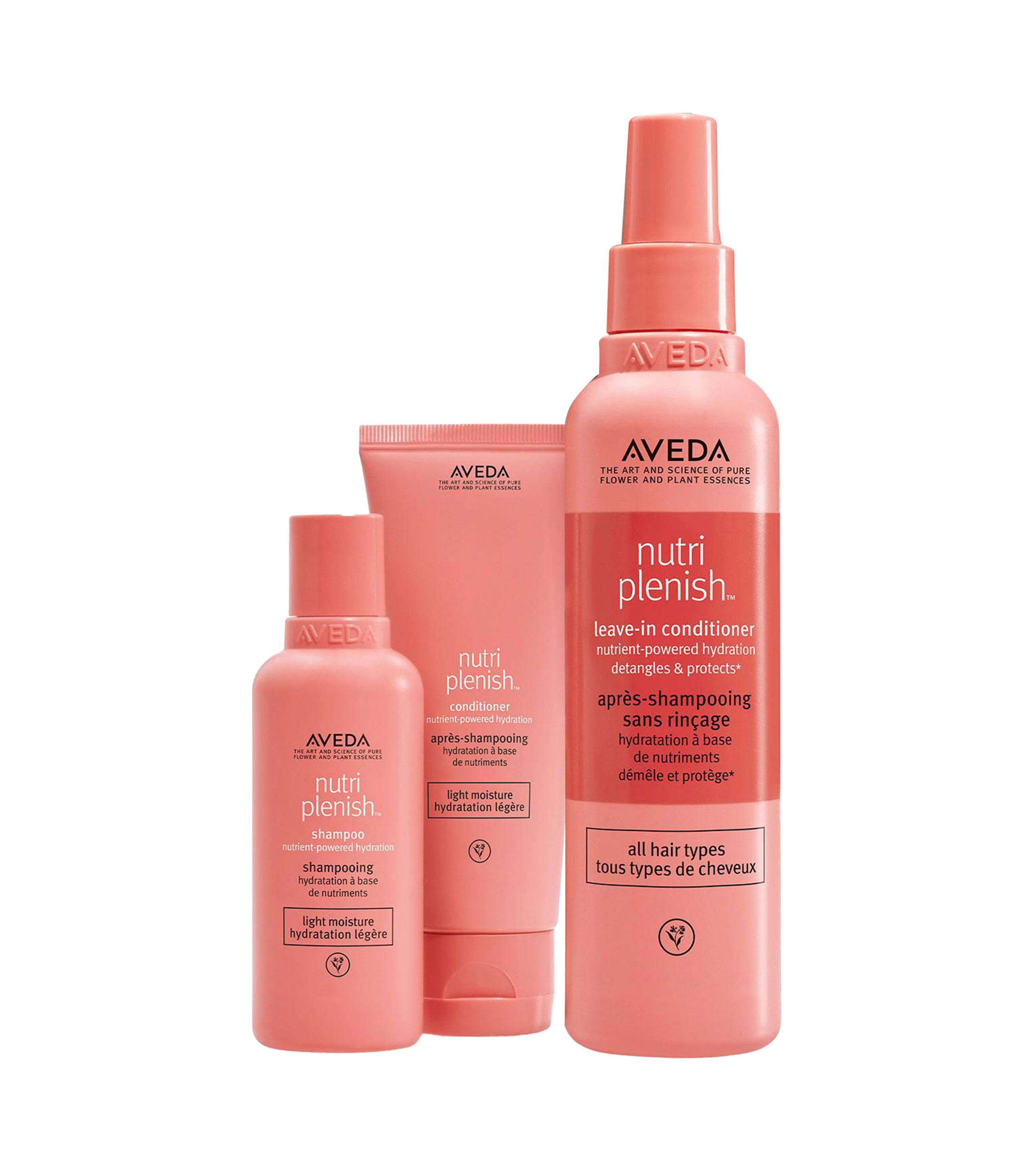 Set de hidratación ligera para cabello delgado a medio Mujer