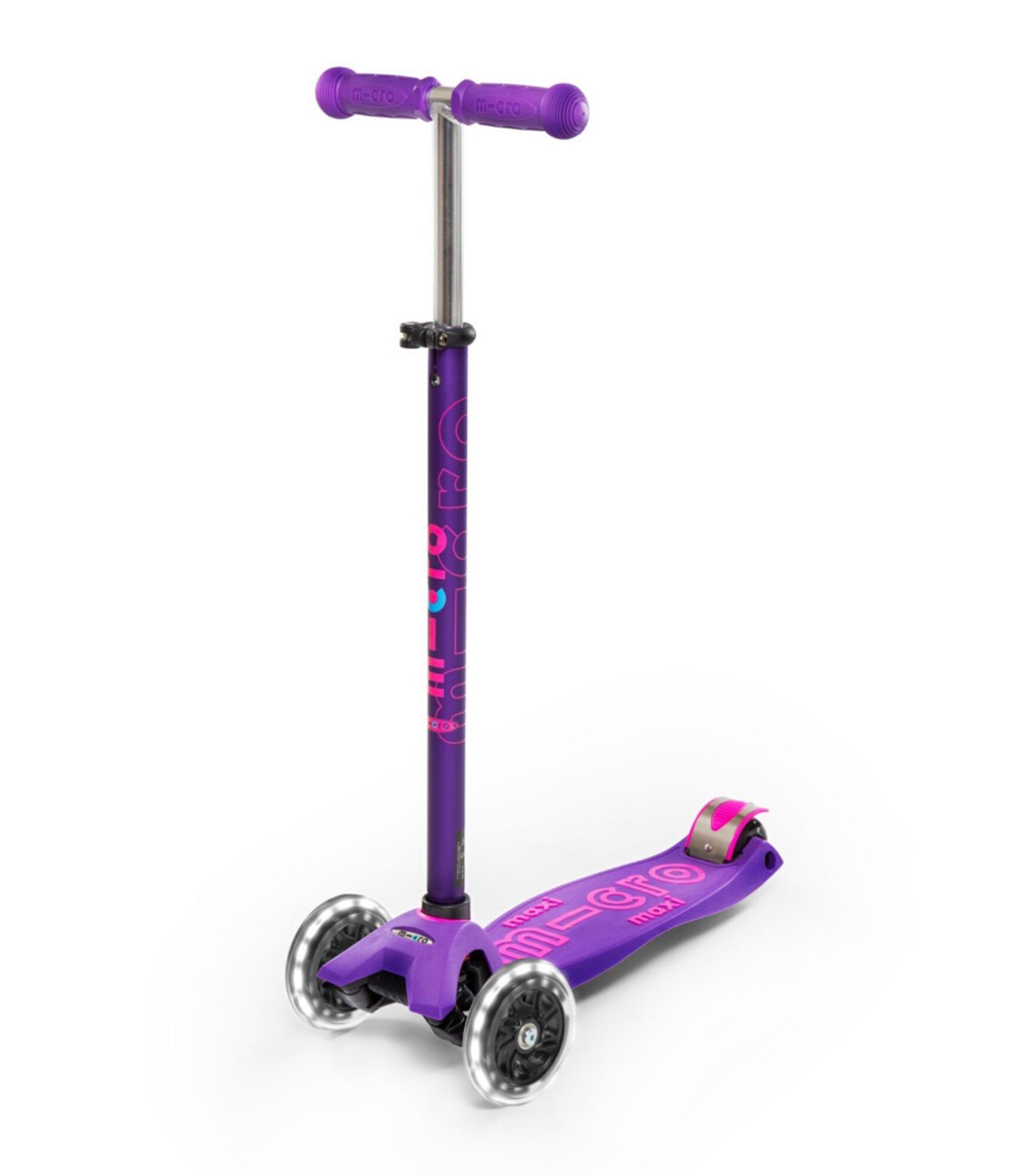 Scooter Maxi Deluxe LED Morado
