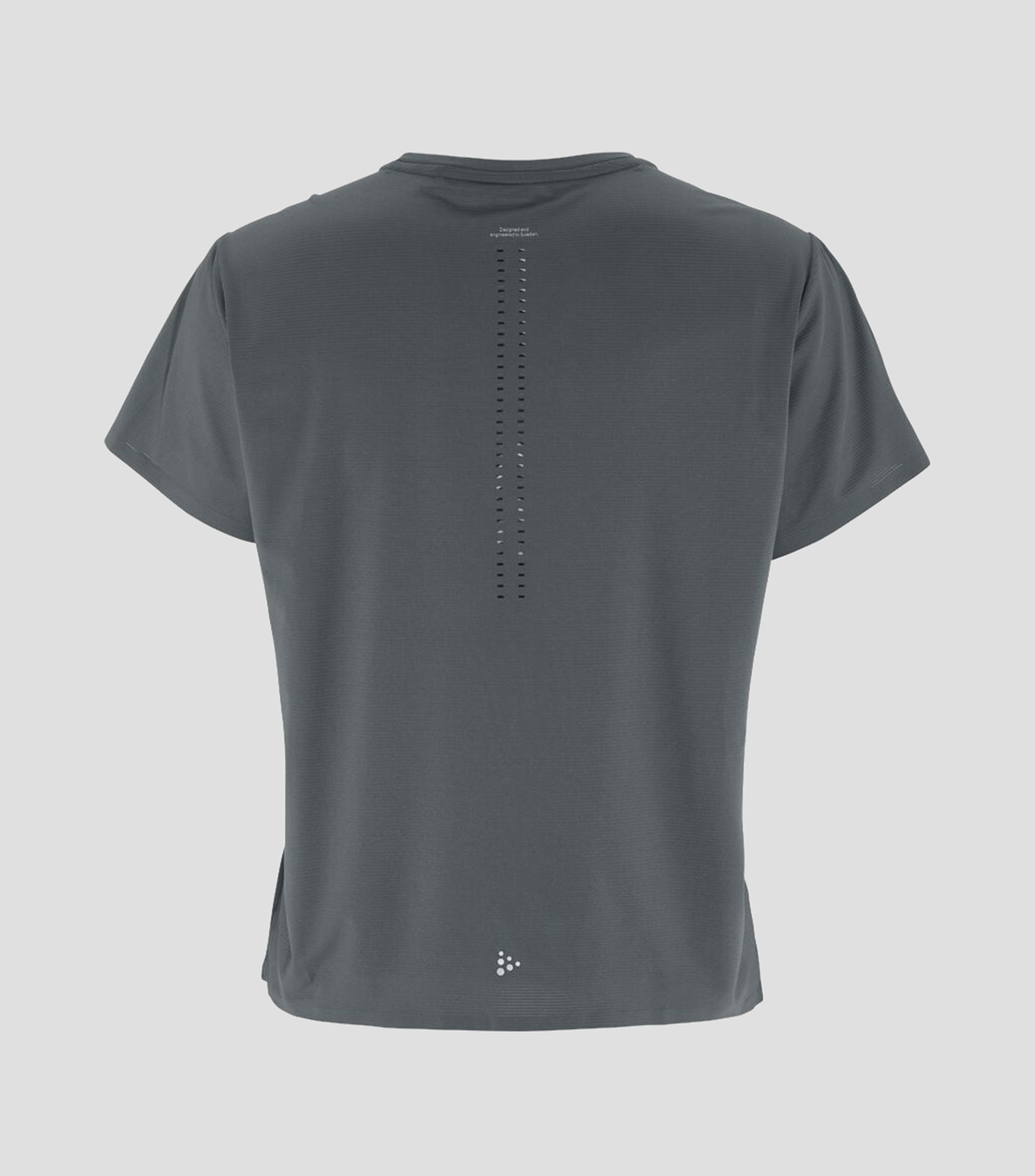 Playera para correr cuello redondo manga corta lisa Mujer