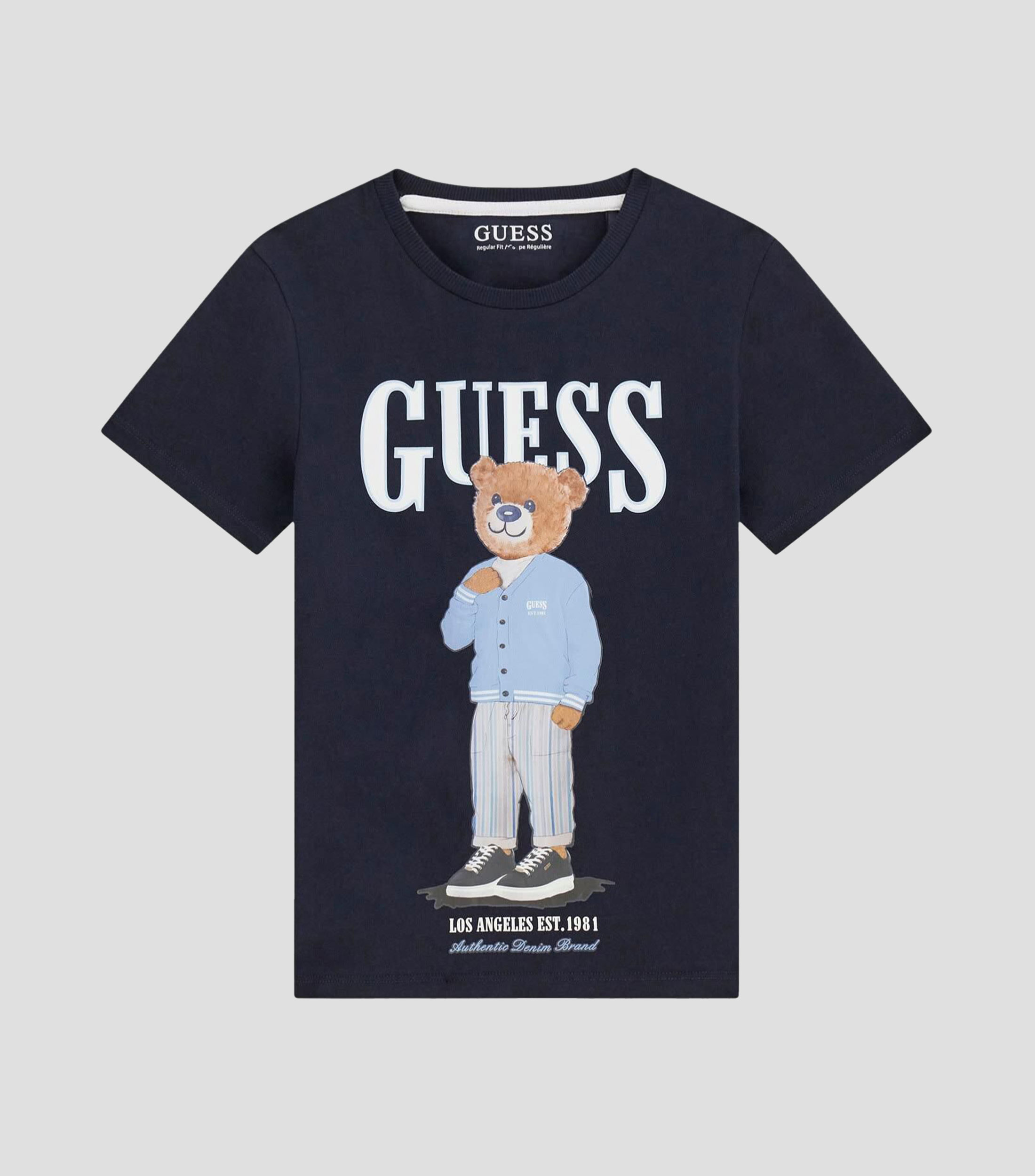 Playera cuello redondo manga corta estampada Niño