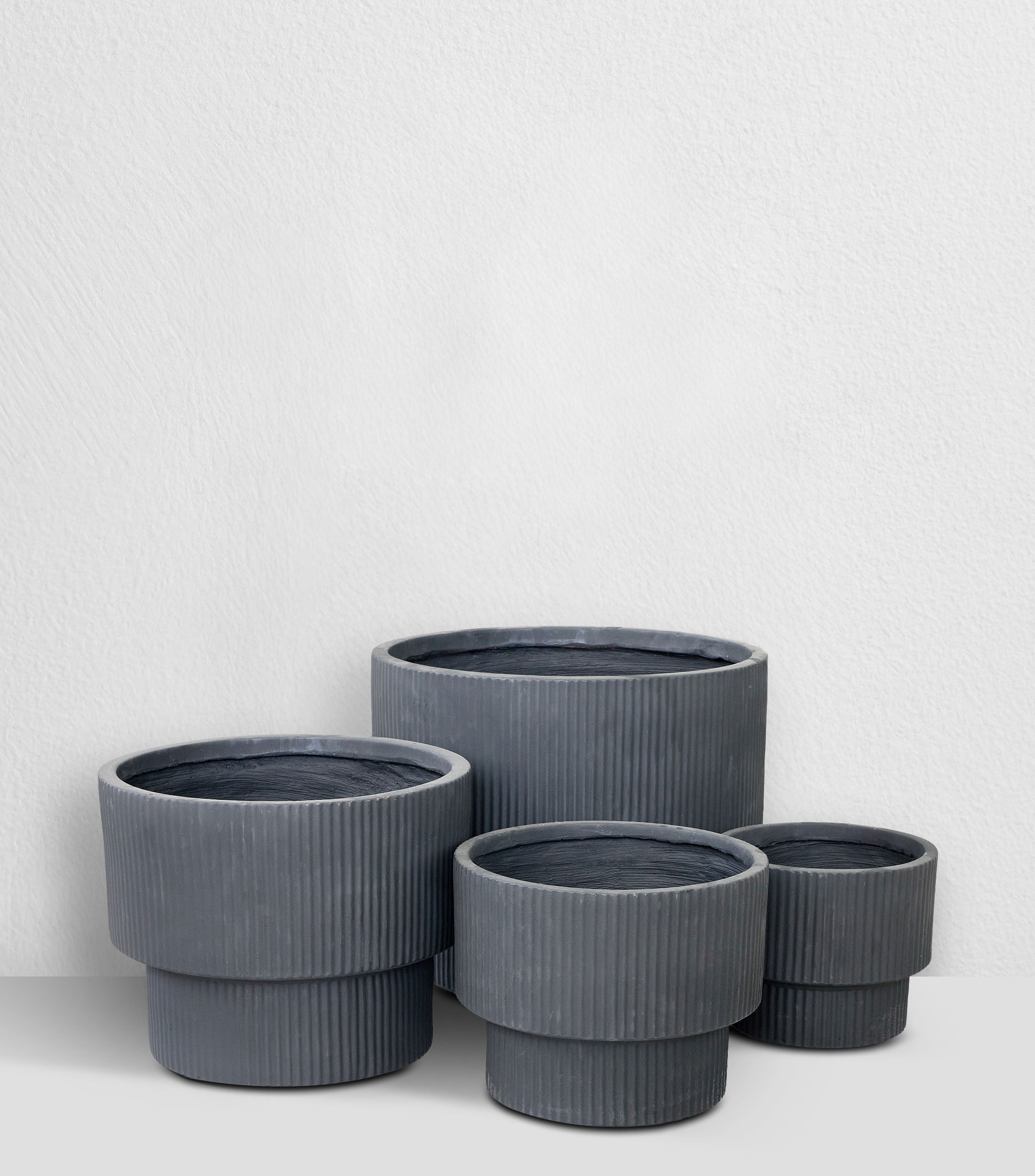 Set 4 macetas decorativas Zabdiel