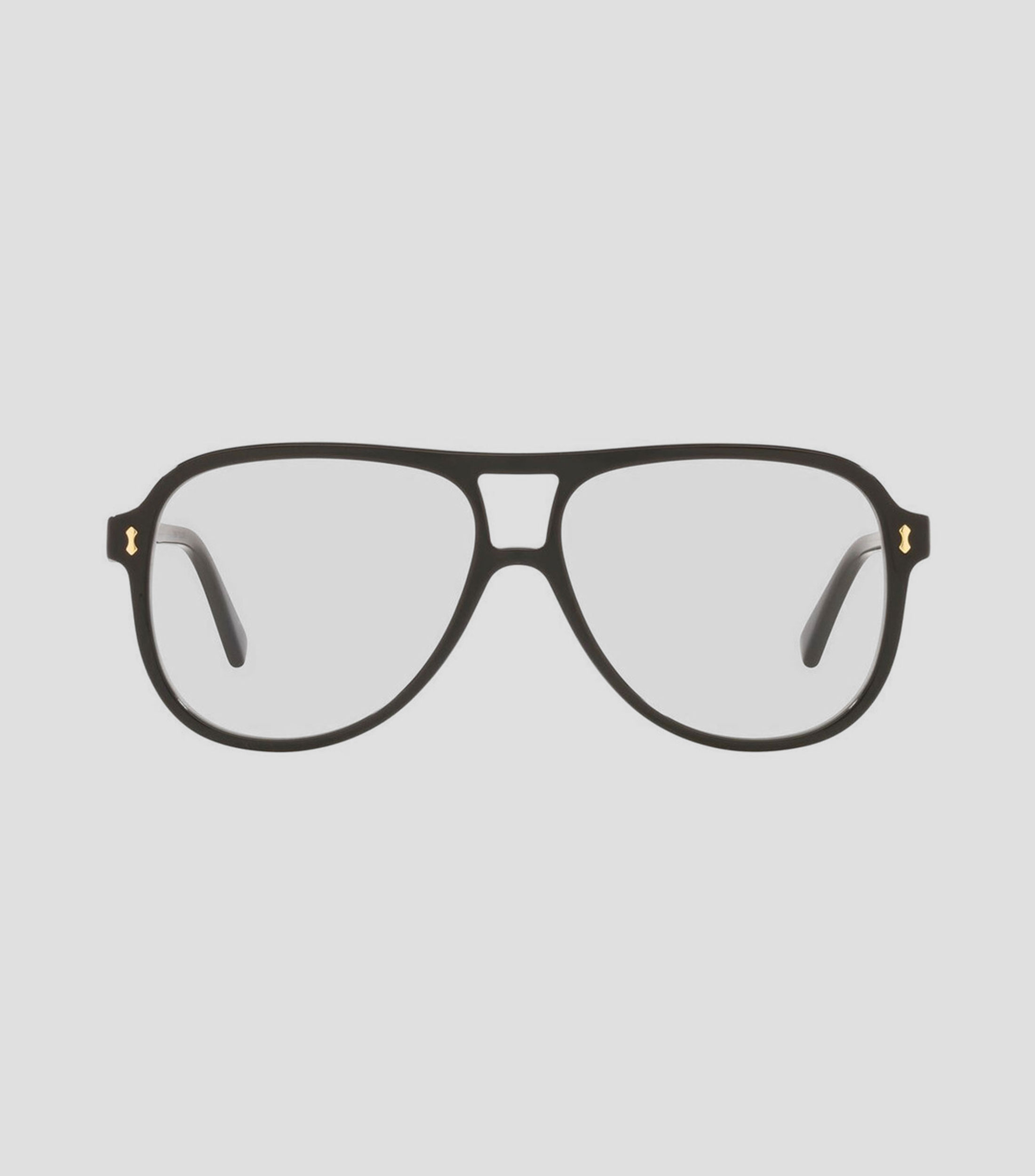 Lentes oftálmicos aviador negros Hombre