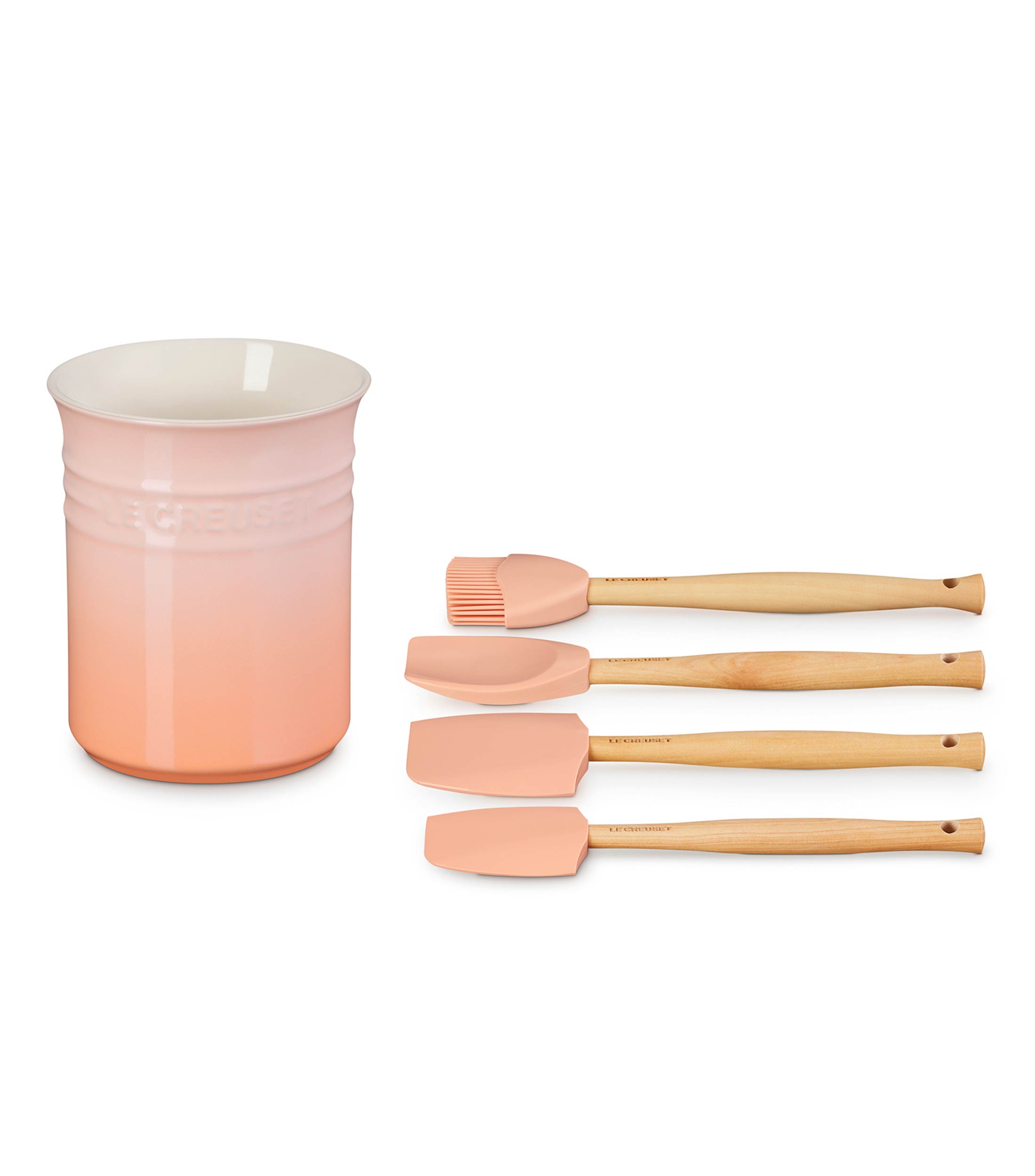 Set Bote para Utensilios con Espátulas Péche